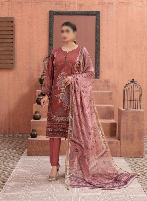 D 8900 SAAJA Embroidered Digital Printed Lawn Collection 2023