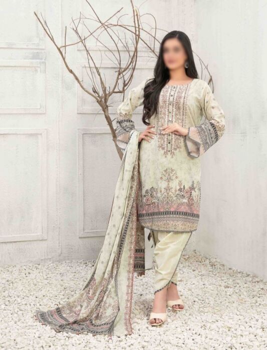 D 8991 AIYLEEN Panni Embroidered Digital Printed Lawn Shirt - Lawn Dupatta Collection 2023
