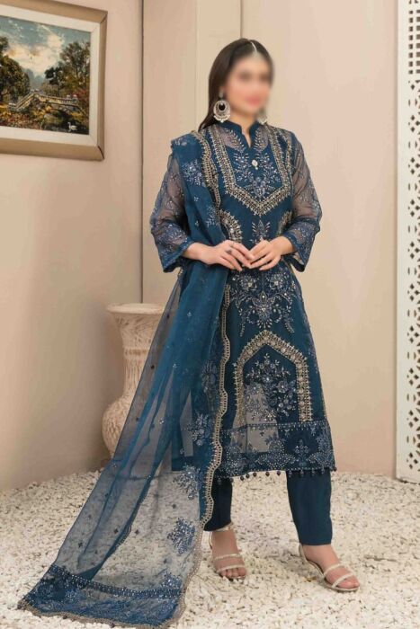 NASHWA Fancy Embroidered Organza Collection 2023 - D 9959