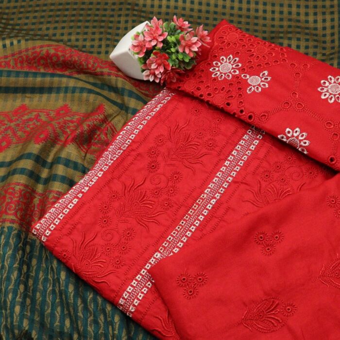 Swati Unstitched Dhanak Embroidered Collection with Wool Shawl AK-SDEC-Design 01