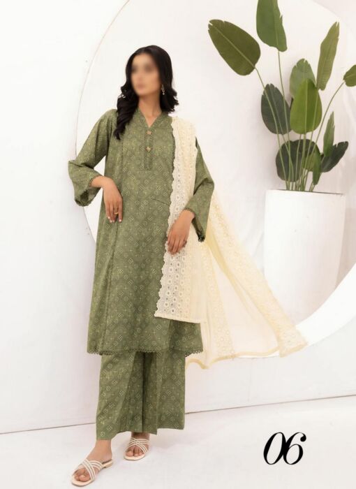 Design 06 Mahees Printed and Embroidered Lawn Collection