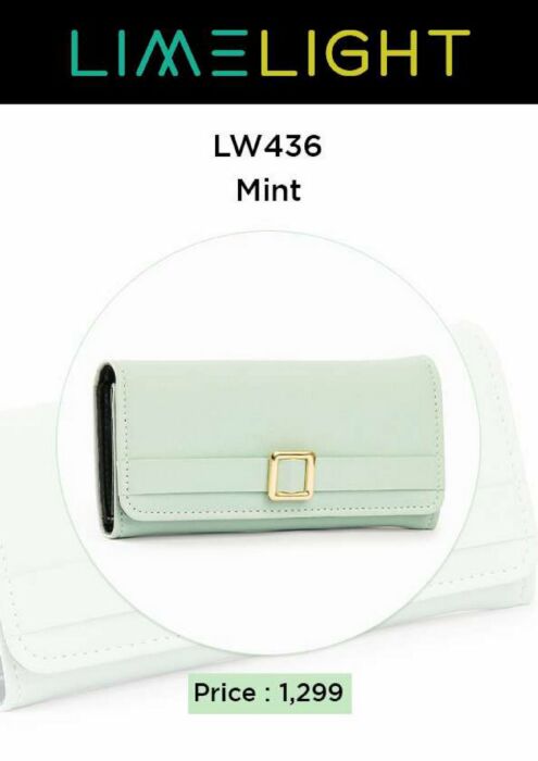 LW 436 Mint Lime Light Exclusive Wallet Collection
