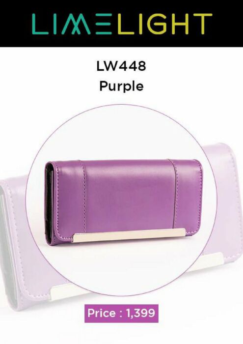 LW 448 Purple Lime Light Exclusive Wallet Collection