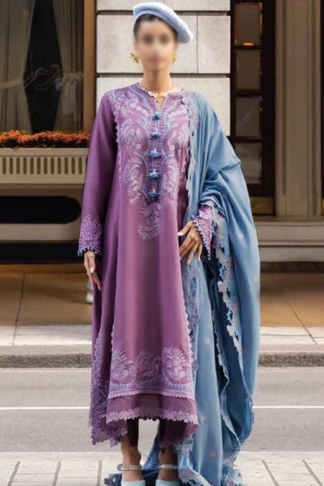 Mushq Broadway Unstitched Winter Collection 2023 - MNW 10 Thames Twiligh