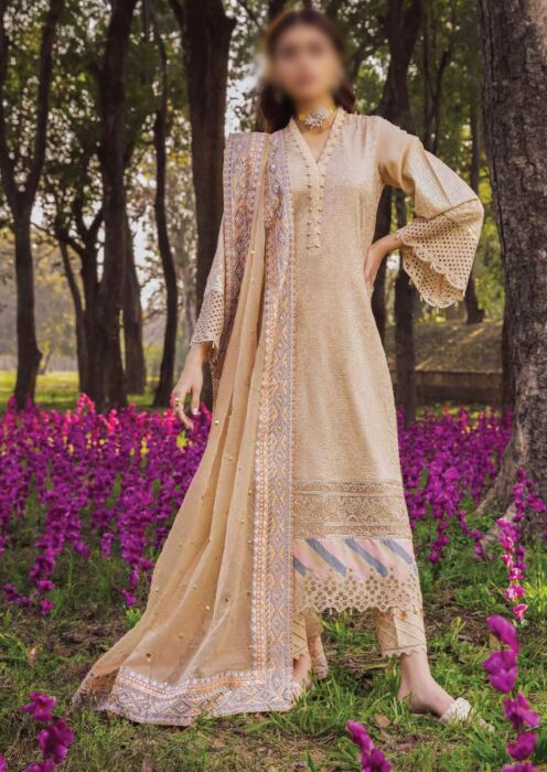 Nureh Exclusive Unstitched Luxury Lawn Collection D-NI 29