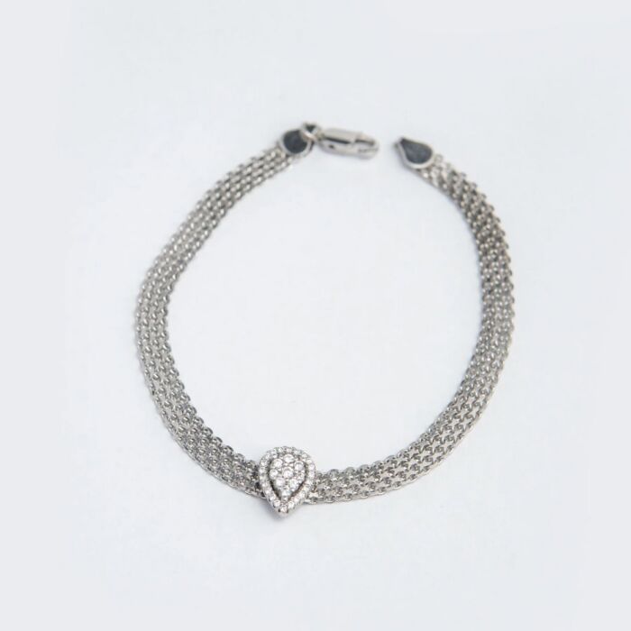 PEAR DROP CHAIN STYLE BRACELET YKL Jewellers Bracelet Collection