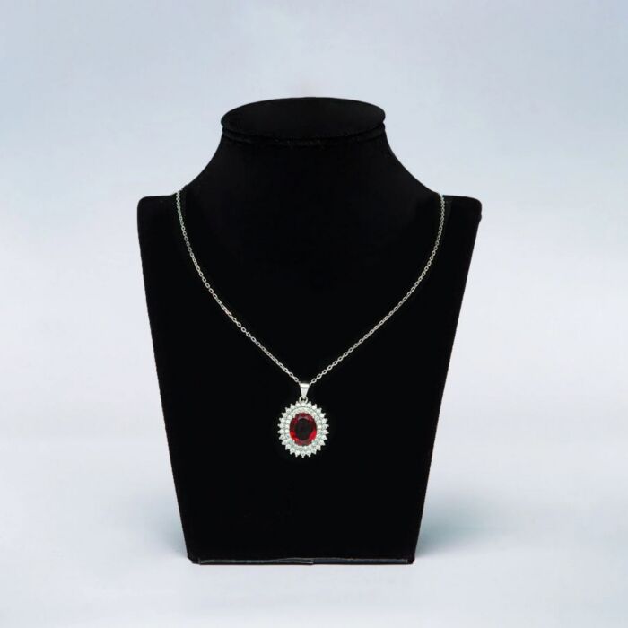 RUBY OVAL PENDANT YKL Jewellers Pendant Collection