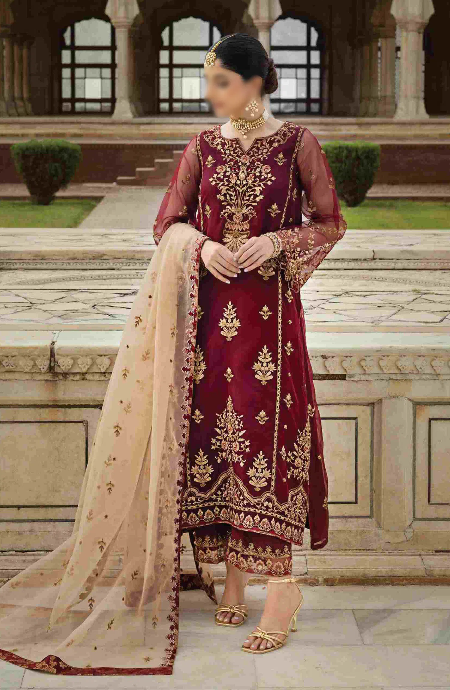 Tahra Unstitch Formal collection by Zainab Chottani - D-01 JAHARA
