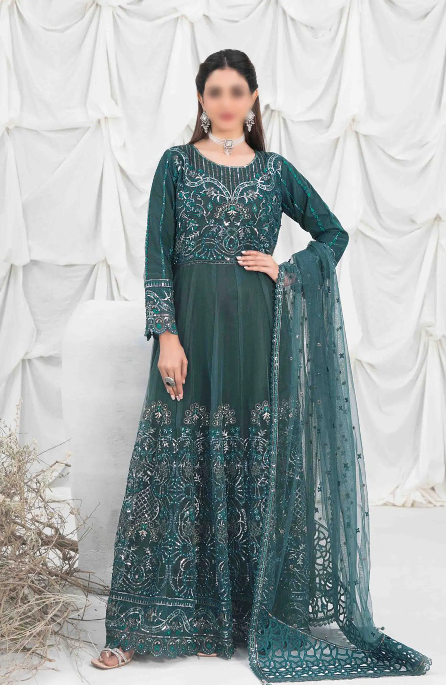 MEHARZAD New Fancy Heavy Embroidered Maxi - Embroidered Lavish Dupatta Collection 2024 - D 1363