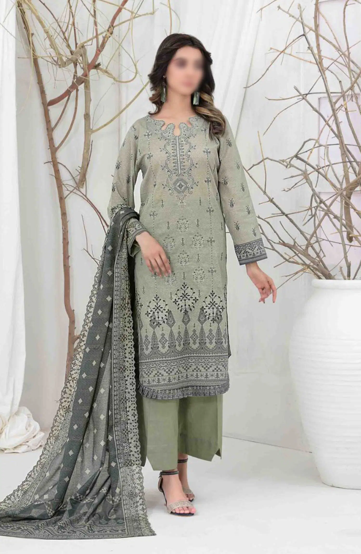 Lamiyah - Embroidered Digital Printed Lawn Collection 2024 - D 2461