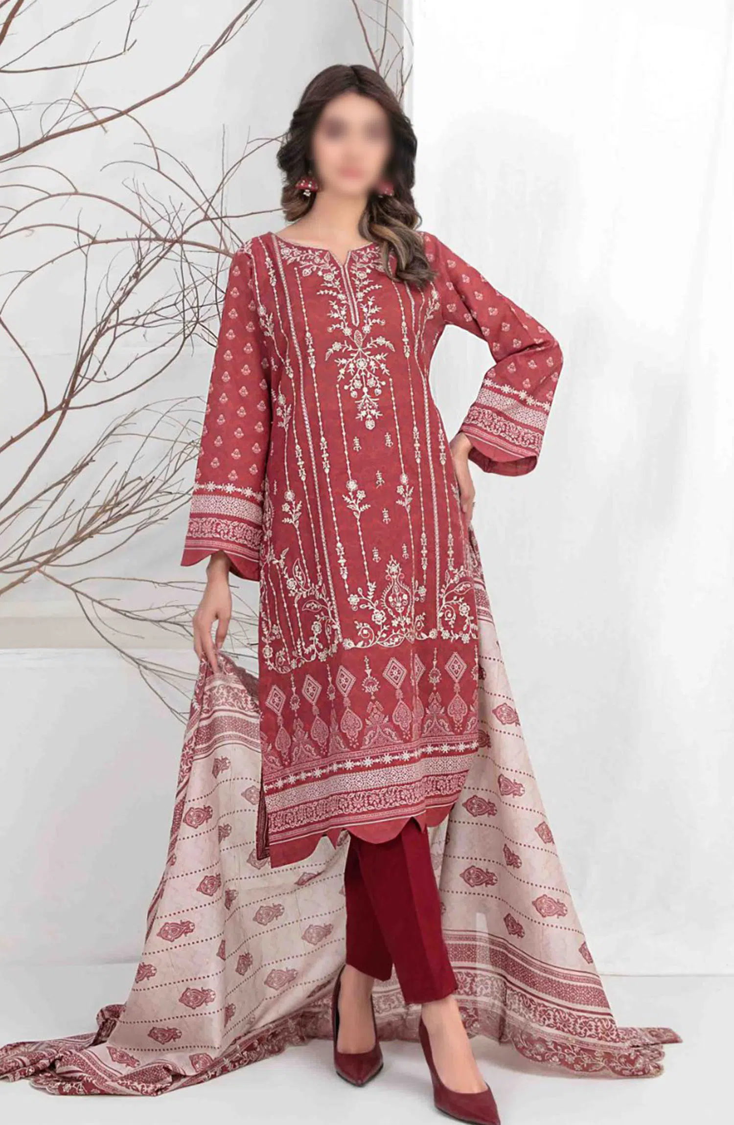 Lamiyah - Embroidered Digital Printed Lawn Collection 2024 - D 2466