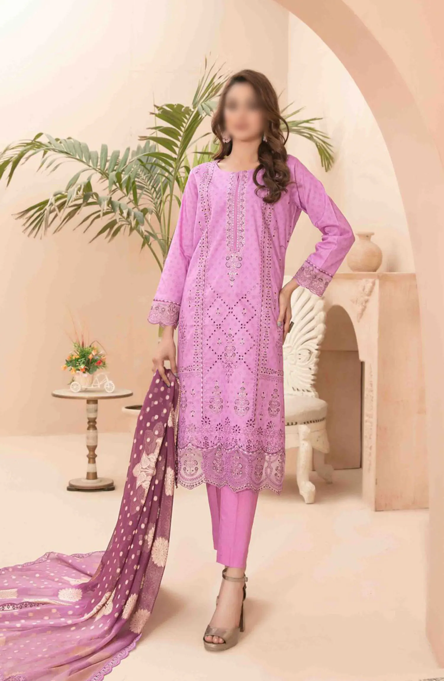 Narina - Embroidered Digital Printed Lawn Collection By Tawakkal Fabrics - D 2471