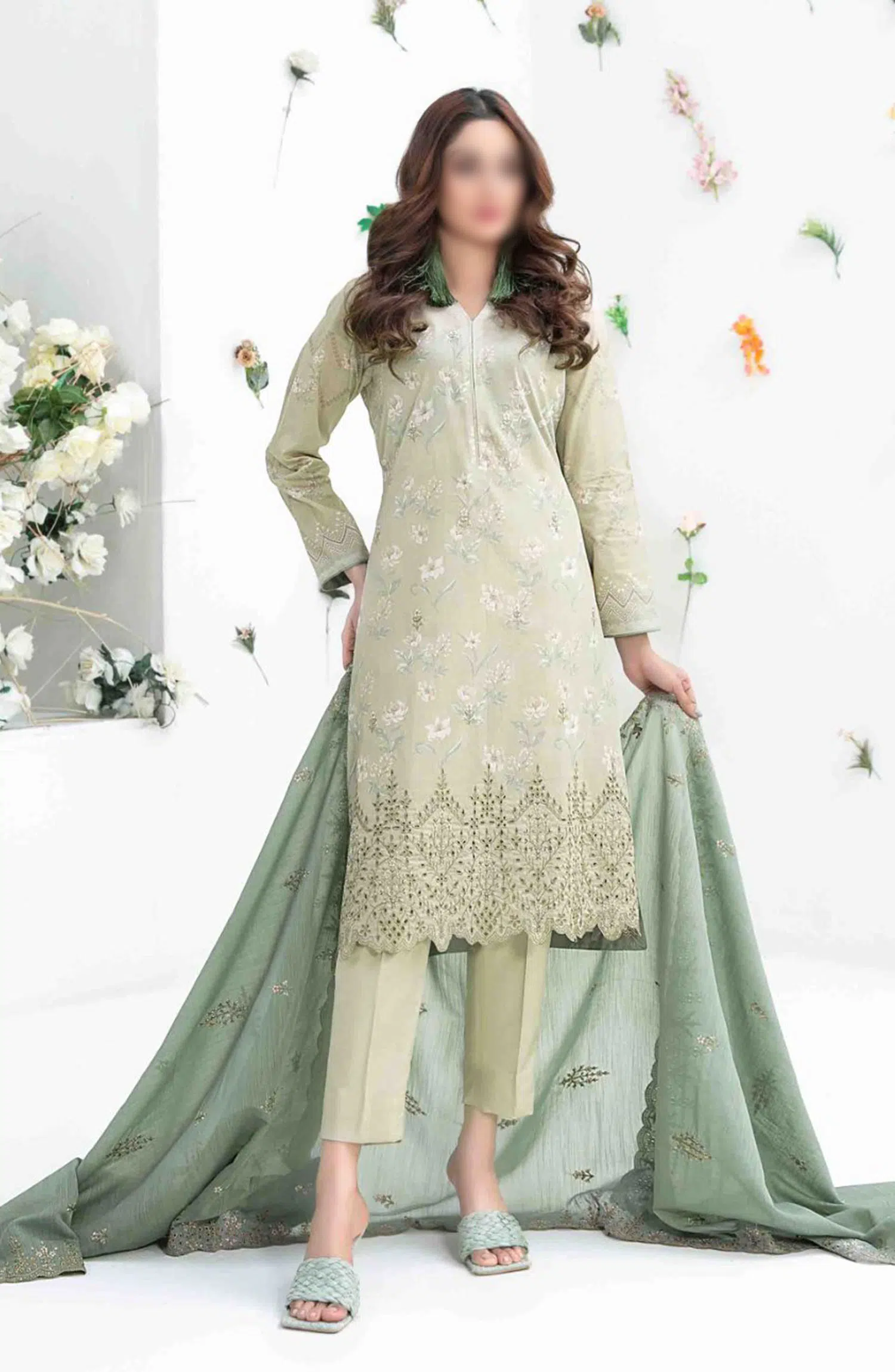 Talayeh - Embroidered Digital Lawn Collection 2024 - D 2552