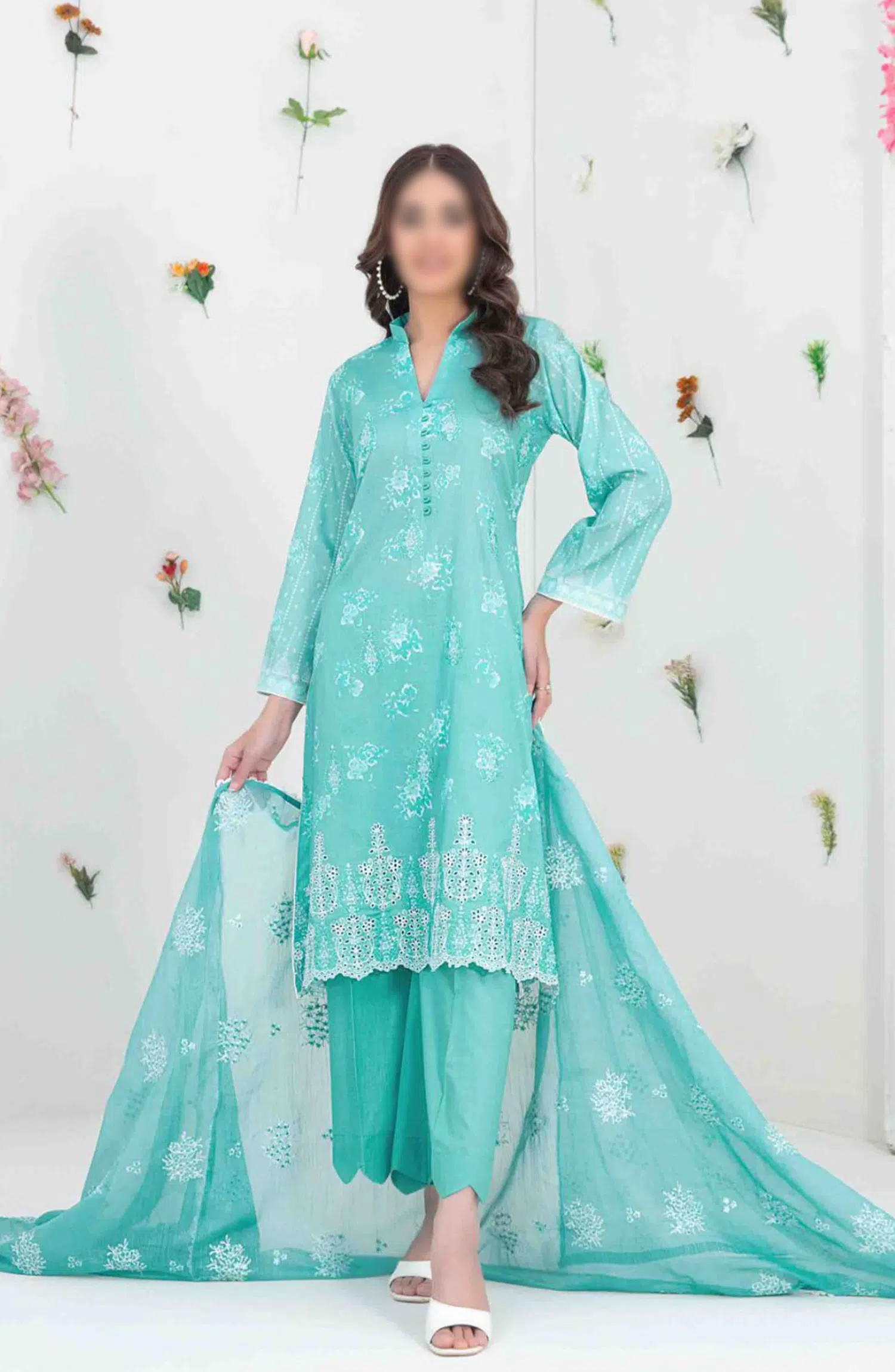 Talayeh - Embroidered Digital Lawn Collection 2024 - D 2553
