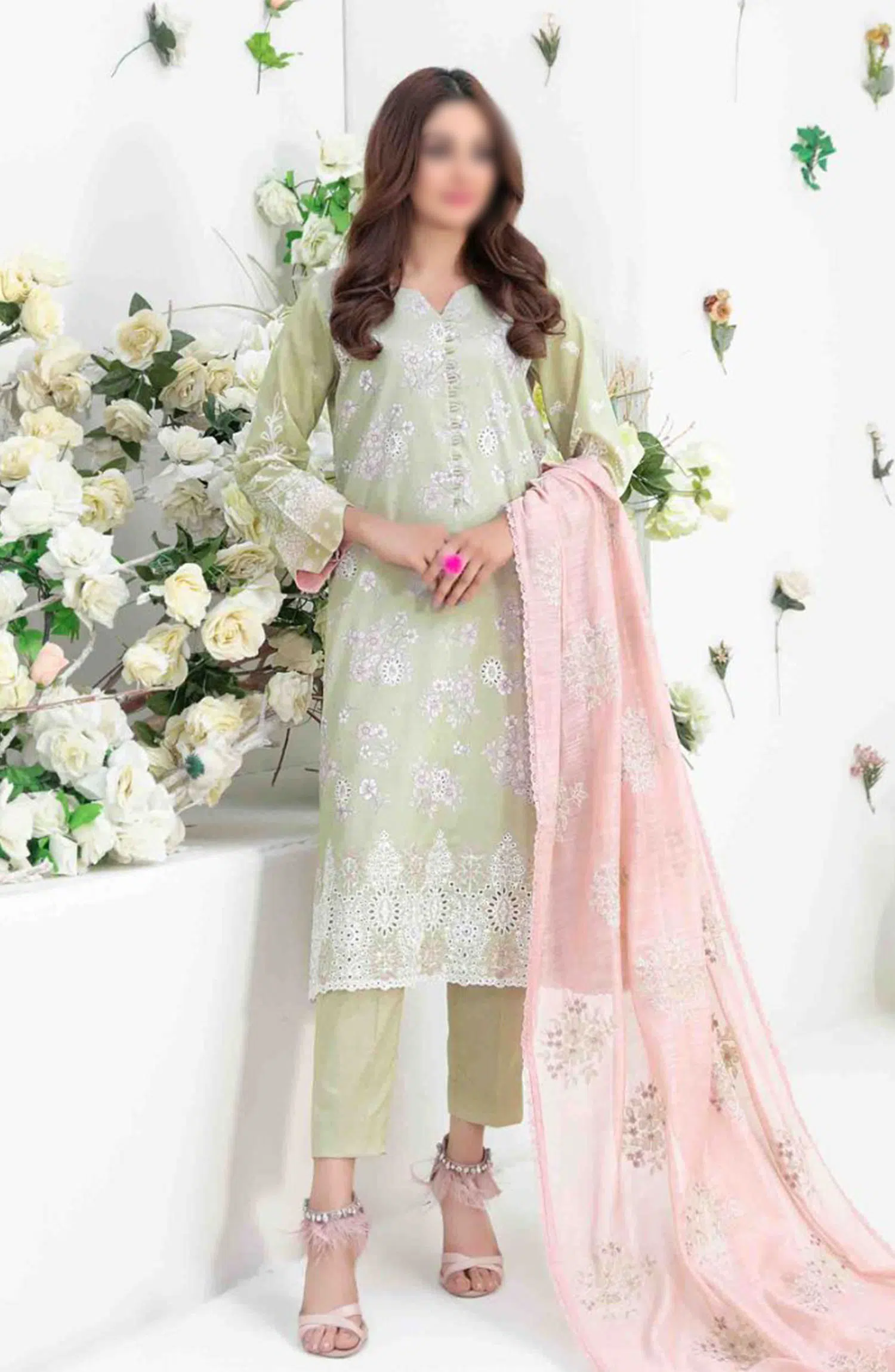 Talayeh - Embroidered Digital Lawn Collection 2024 - D 2554
