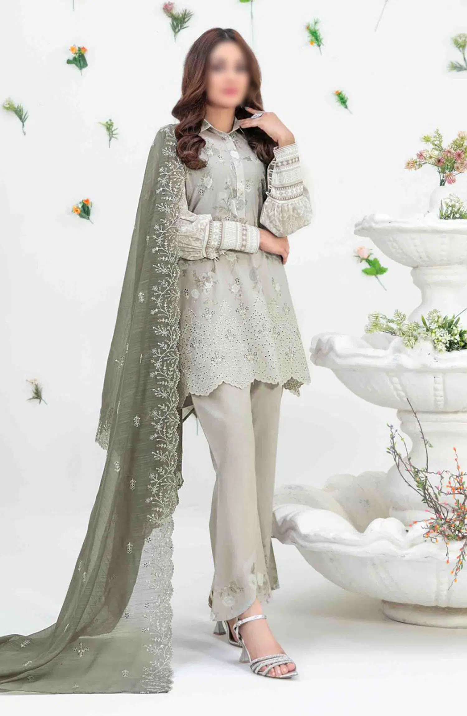 Talayeh - Embroidered Digital Lawn Collection 2024 - D 2556