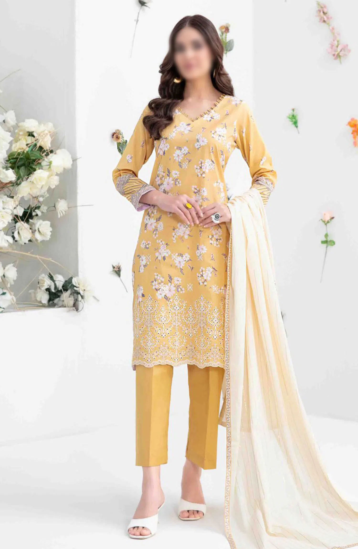Talayeh - Embroidered Digital Lawn Collection 2024 - D 2560