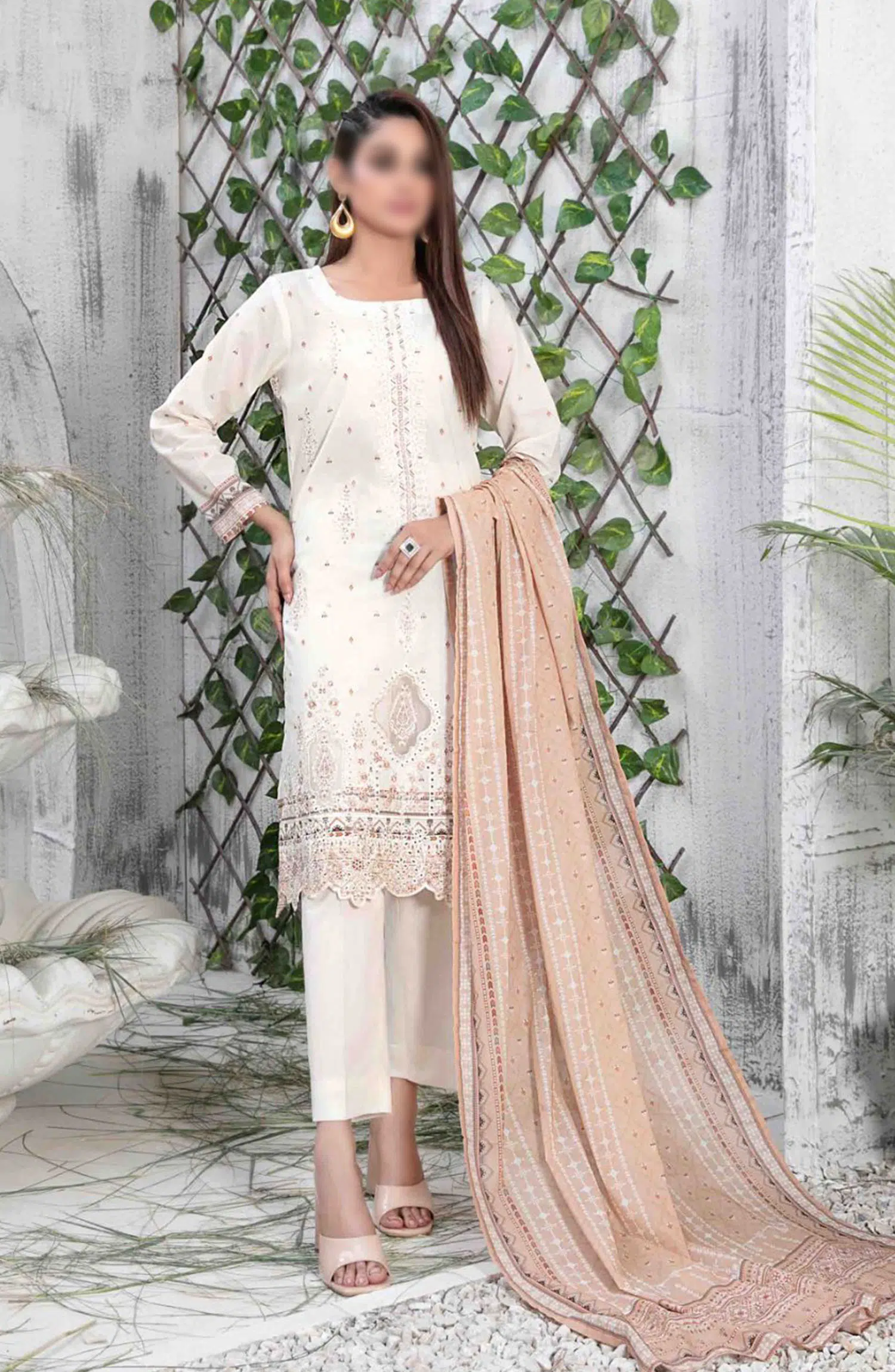 BADEAH Embroidered Digital Printed Lawn Collection 2024 - D-2616