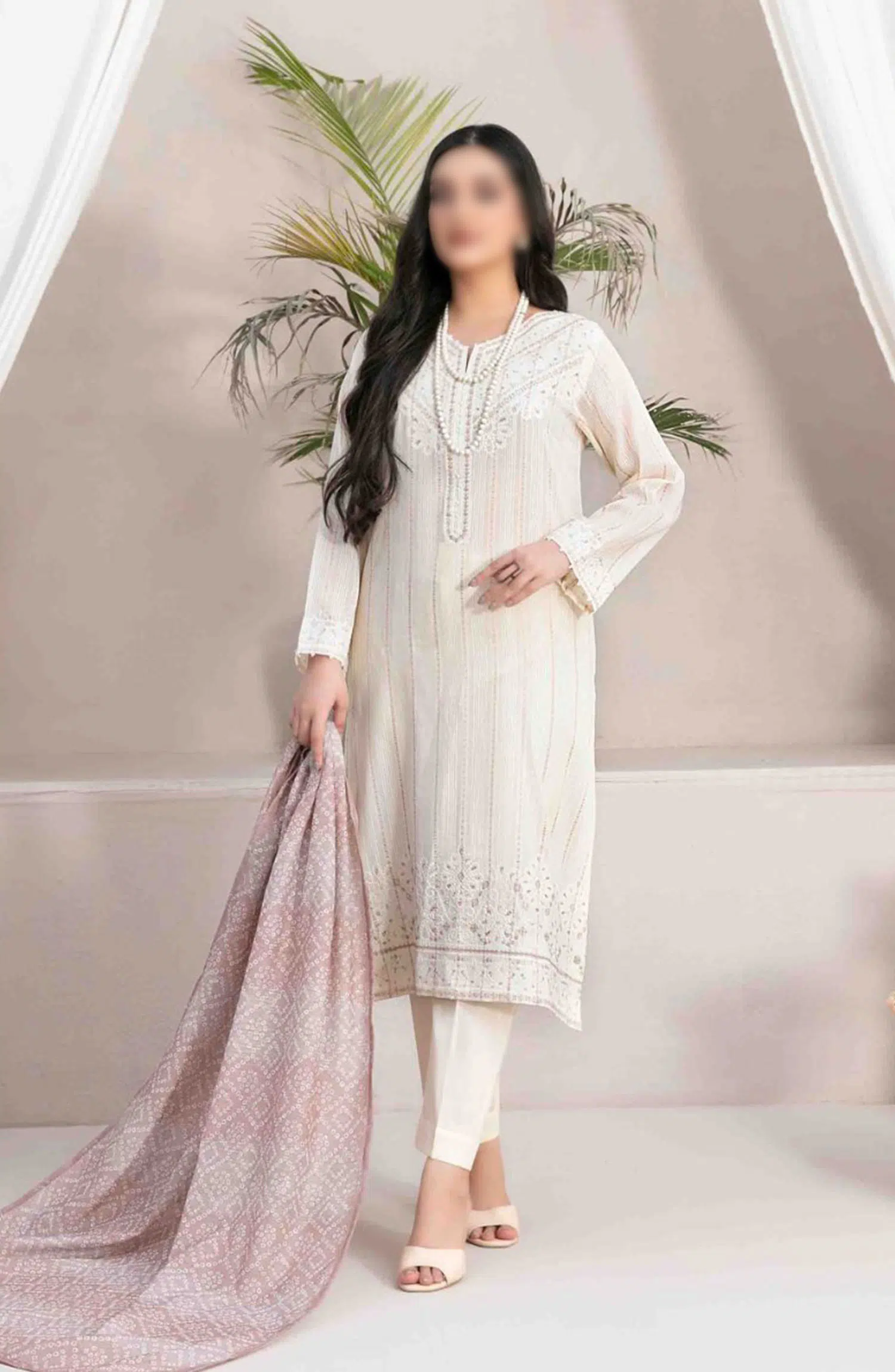 Lekeesha Stitched Fancy Embroidered Lawn Collection - D 2829
