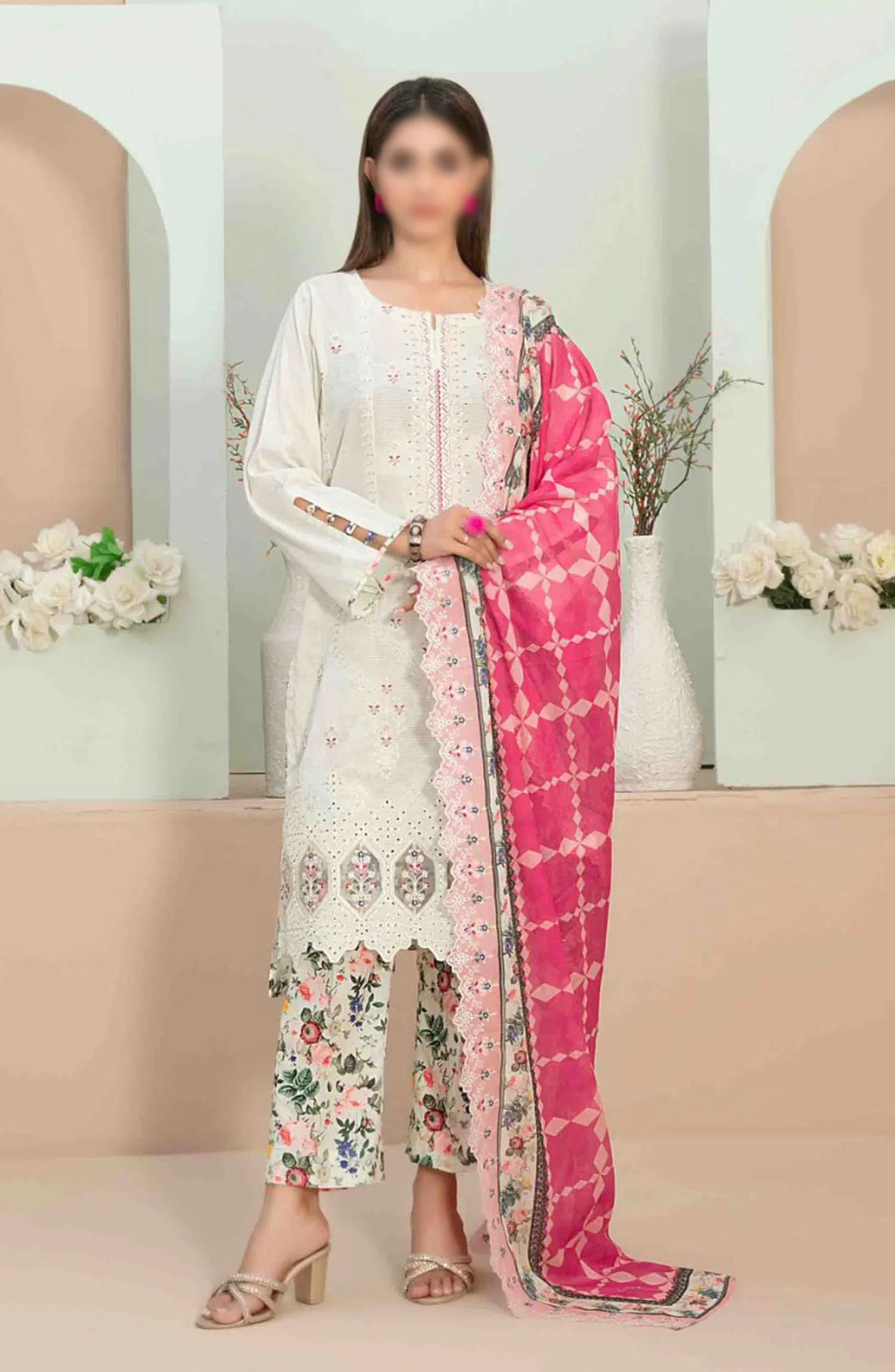 Nizana -Embroidered Lawn Collection - D 3349