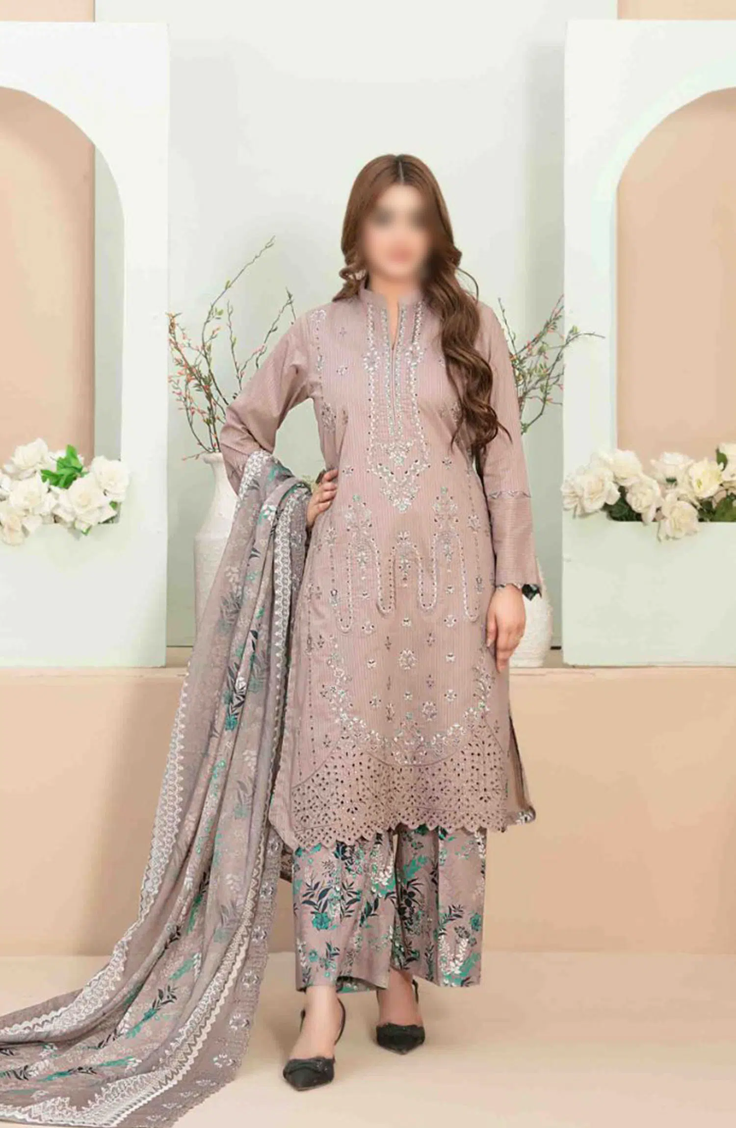 Nizana -Embroidered Lawn Collection - D 3350