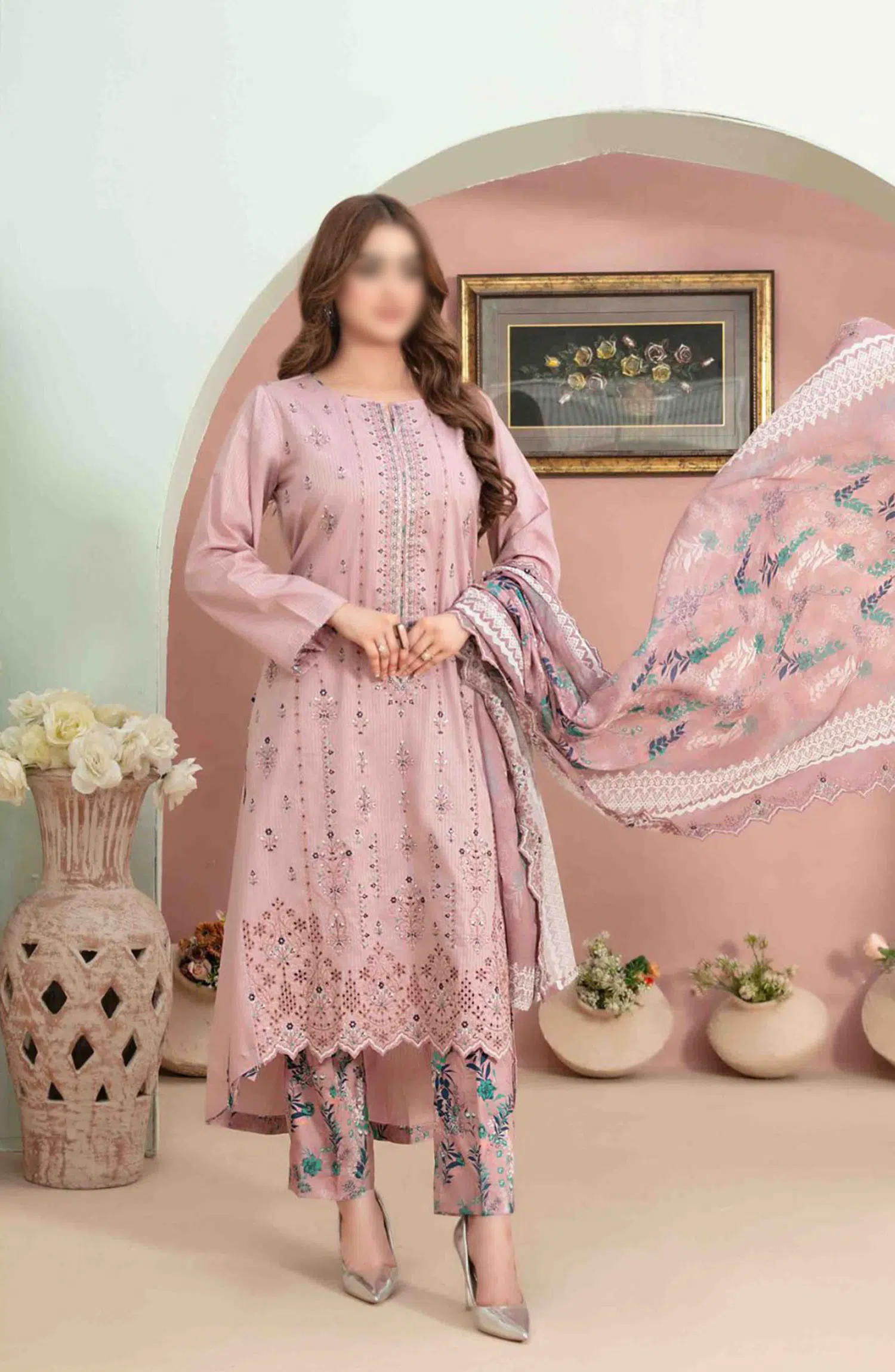 Nizana -Embroidered Lawn Collection - D 3351
