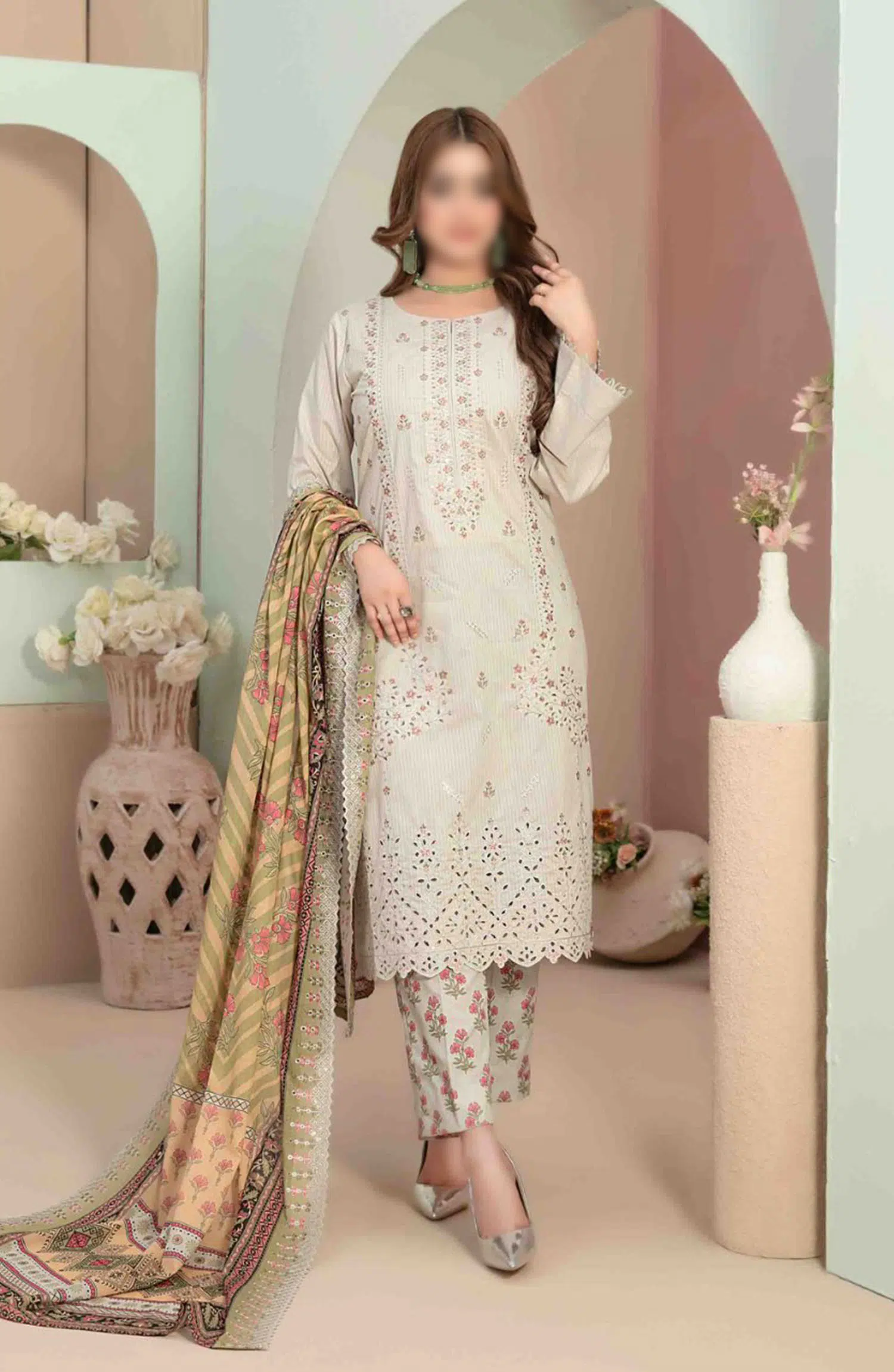 Nizana -Embroidered Lawn Collection - D 3357