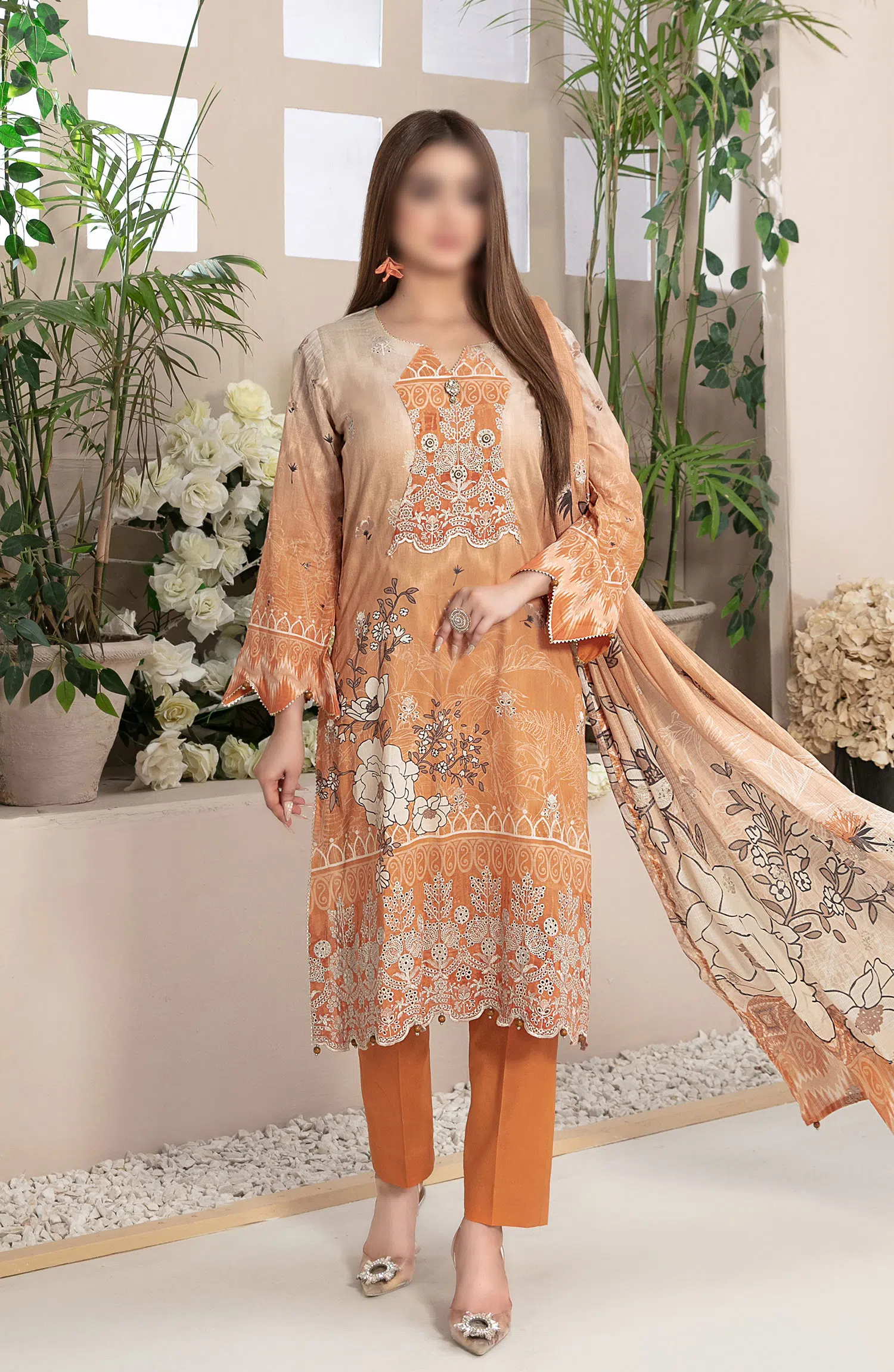 Roha -Embroidered Digital Lawn Collection By Tawakkal Fabrics - D 9327