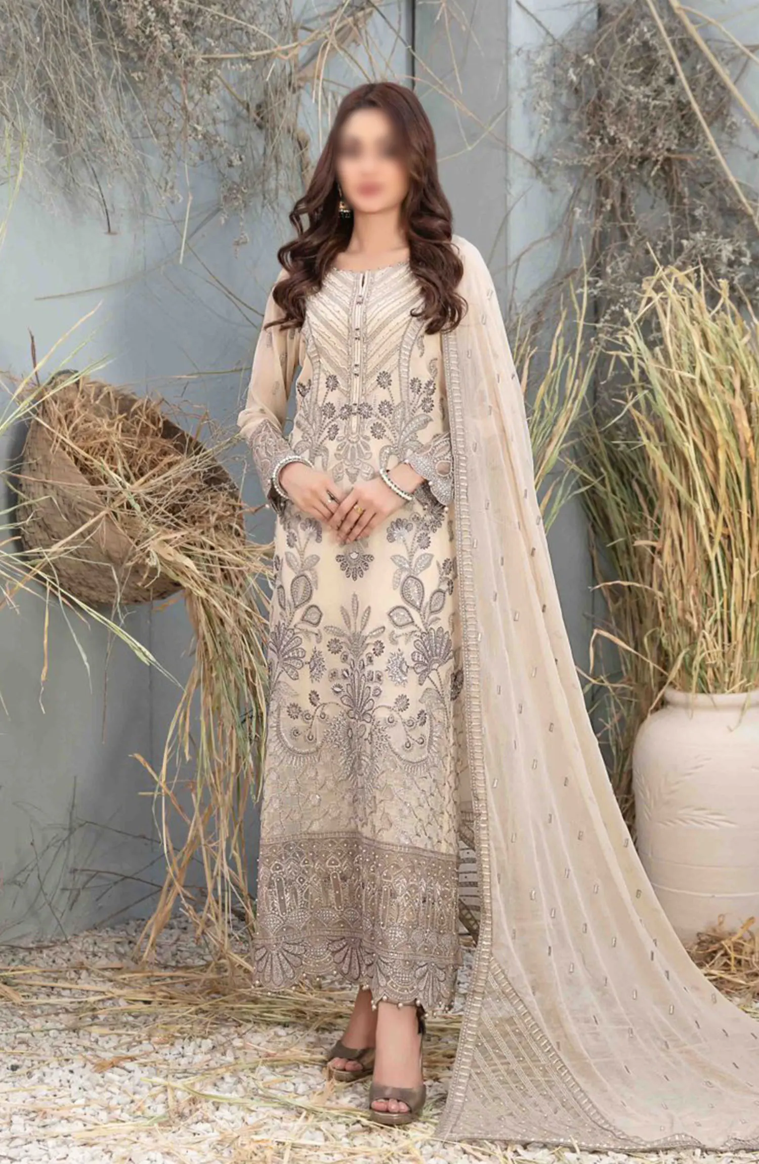 Arushi Fancy Heavy Embroidered Chiffon Collection 2024 - D 9978