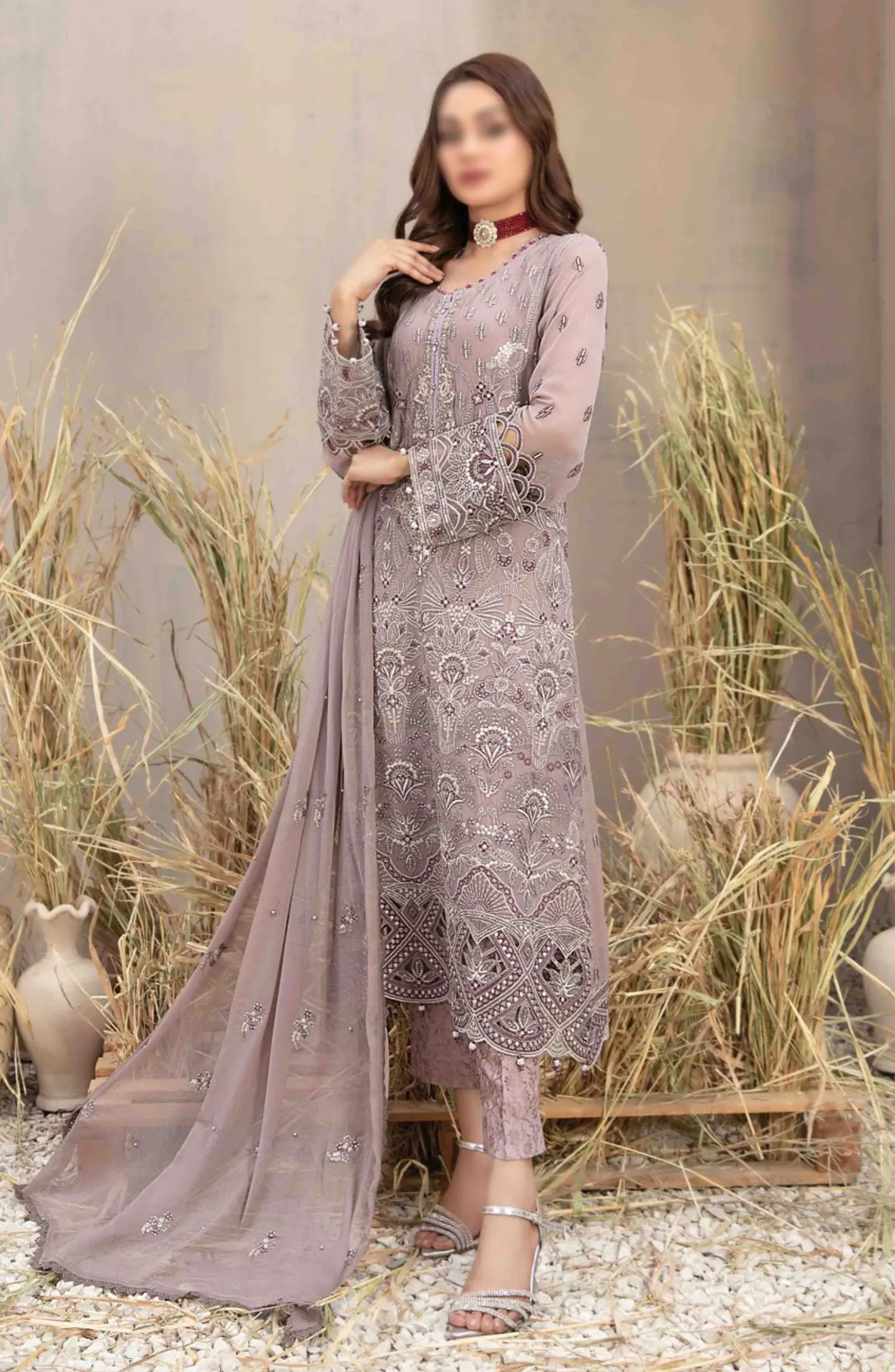 Arushi Fancy Heavy Embroidered Chiffon Collection 2024 - D 9981