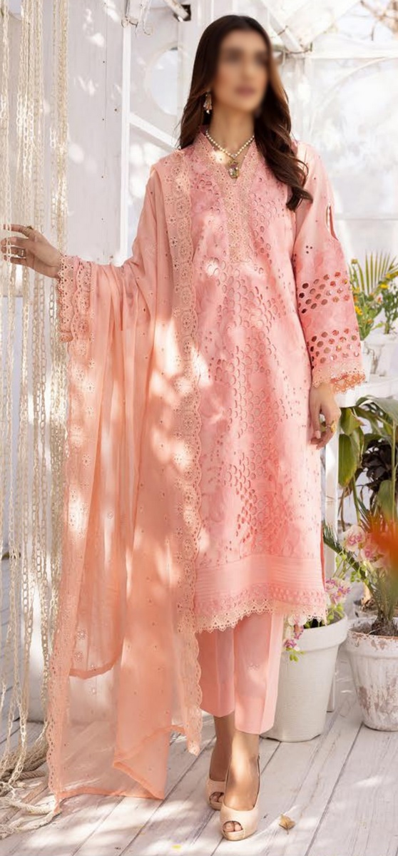 Design 02 Sophia Lawn Boring Embroidered Collection By Riaz Arts