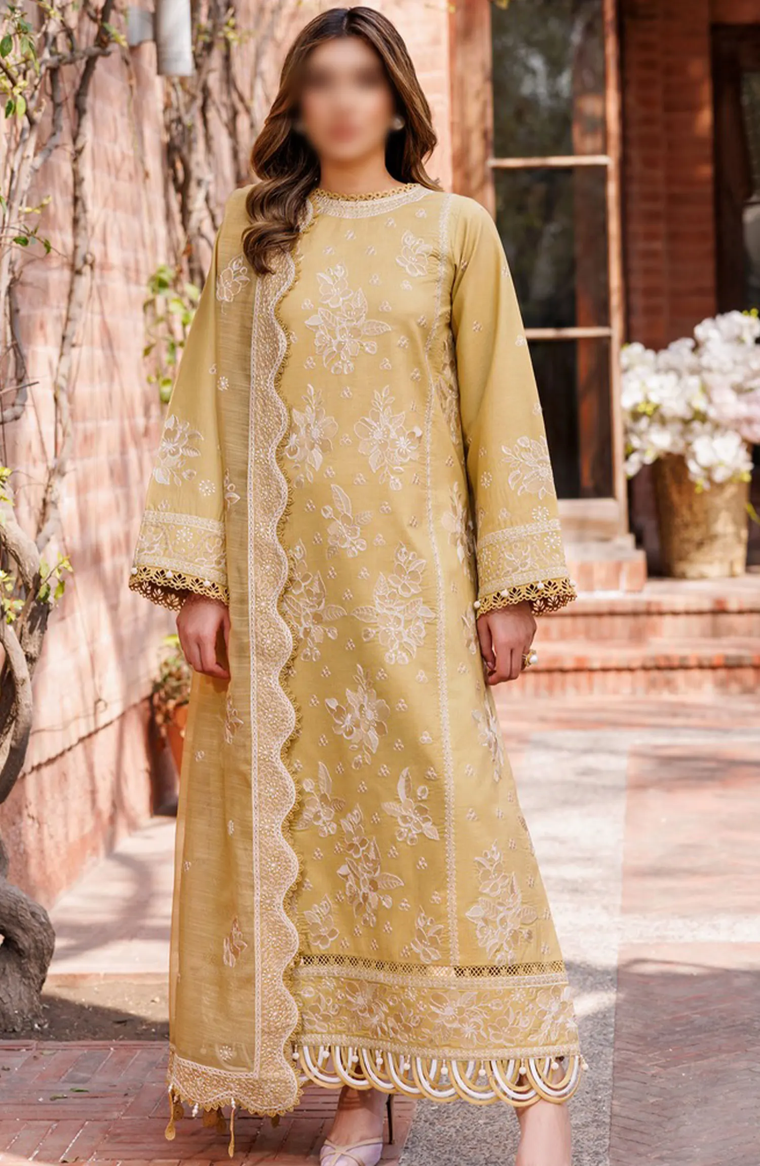 Farasha Dastoor Embroidered Lawn Collection 2024 - D 03 Tuscany Dream