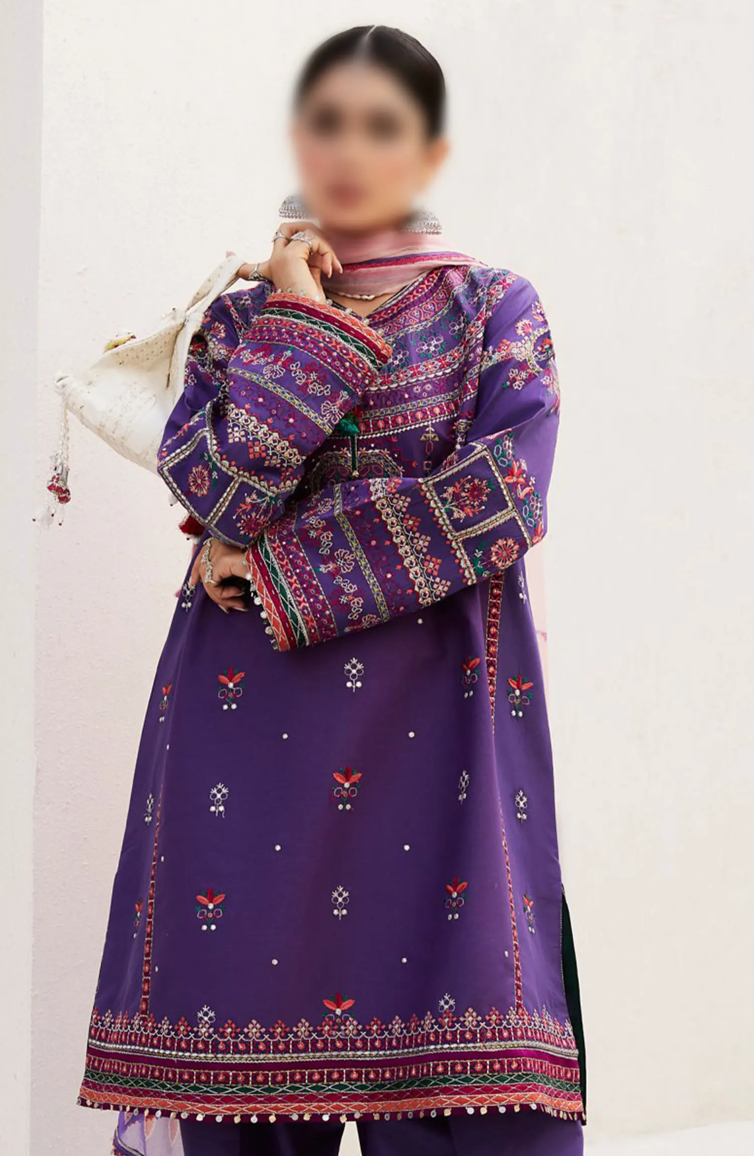 Zara ShahJahan Unstitched Lawn SS Collection 2024 - D 07 B LAMIA