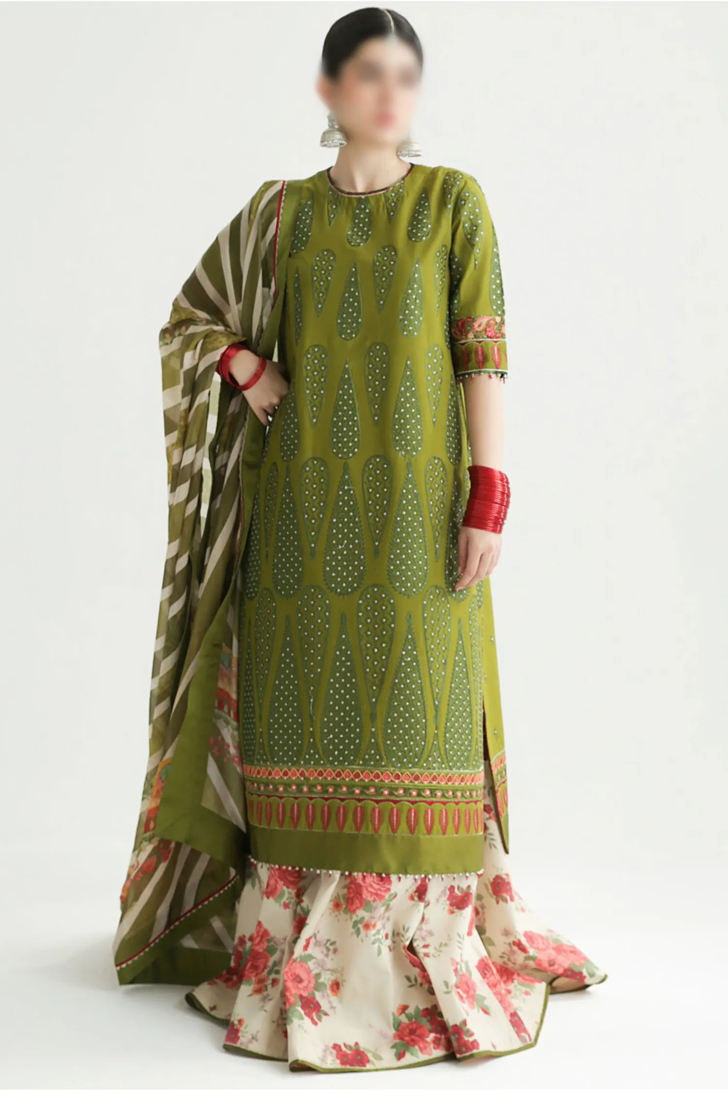 Zara ShahJahan Unstitched Lawn SS Collection 2024 - D 08 B AAINA