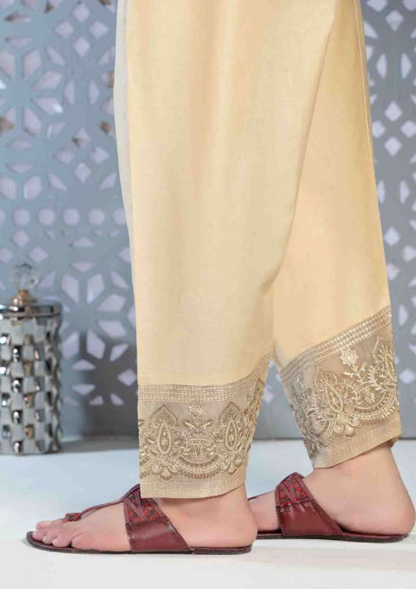 TROUSERS Stitched Cotton Trousers Collection 2022 By Tawakkal Fabrics D 1173 C