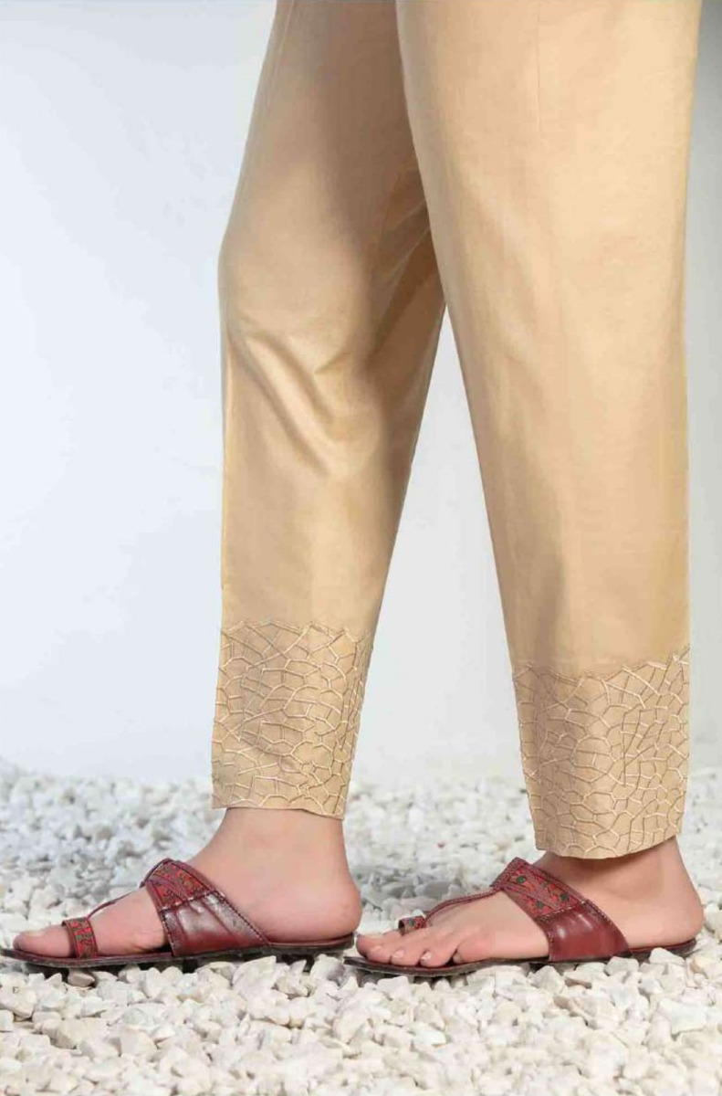 TROUSERS Stitched Cotton Trousers Collection 2022 By Tawakkal Fabrics D 1176 C