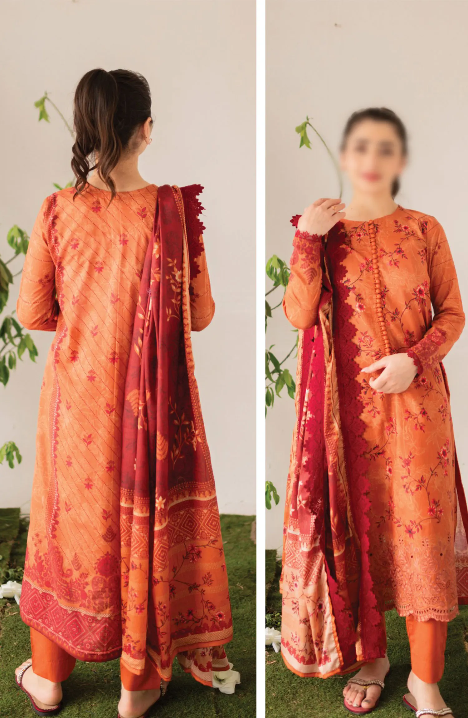 Kaira Embroidered Lawn Collection 2024 By Rashid Textile - D 8692