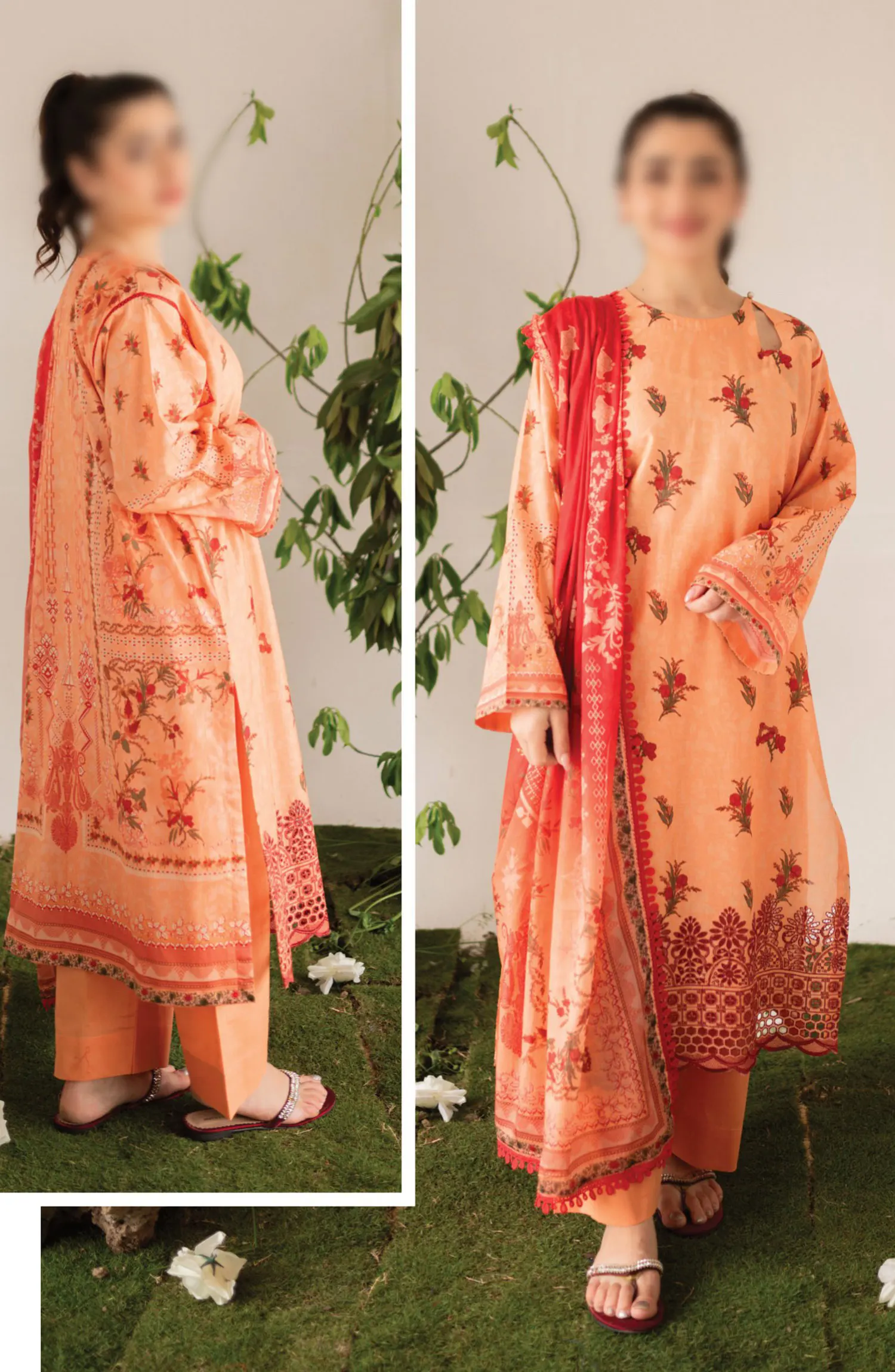 Kaira Embroidered Lawn Collection 2024 By Rashid Textile - D 8694