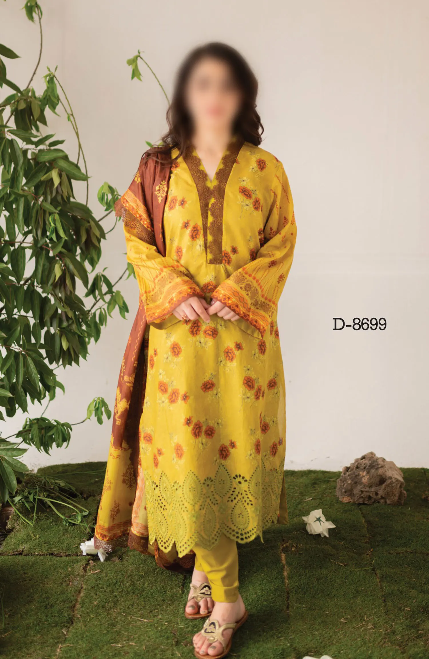 Kaira Embroidered Lawn Collection 2024 By Rashid Textile - D 8699