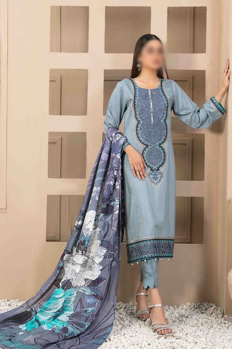 Gulfisha - Embroidered Viscose Zari Collection 2023 - D 9944