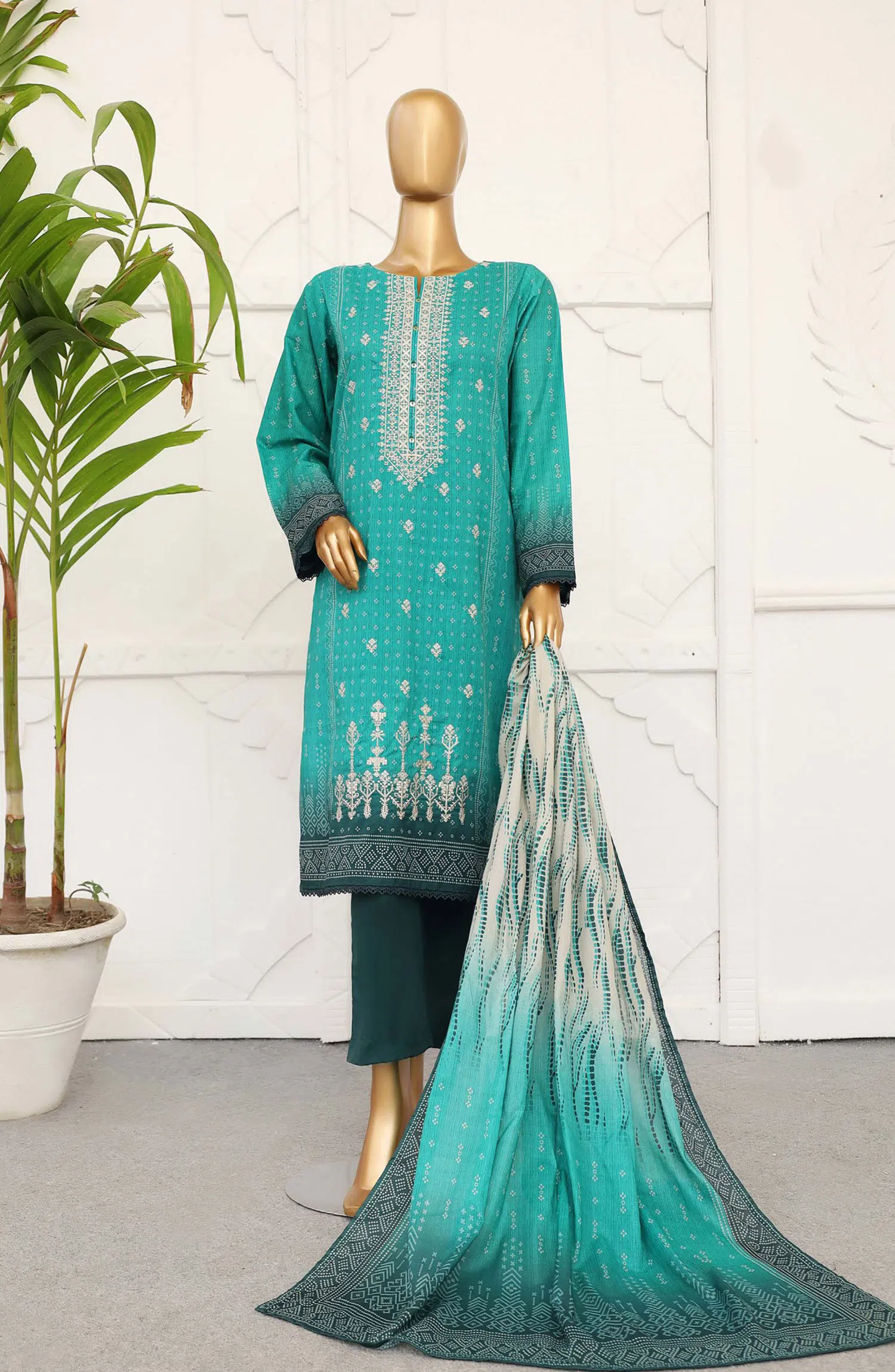 Sadabahar Embroidered Lawn Stitched Collection Vol 01 - Design 01