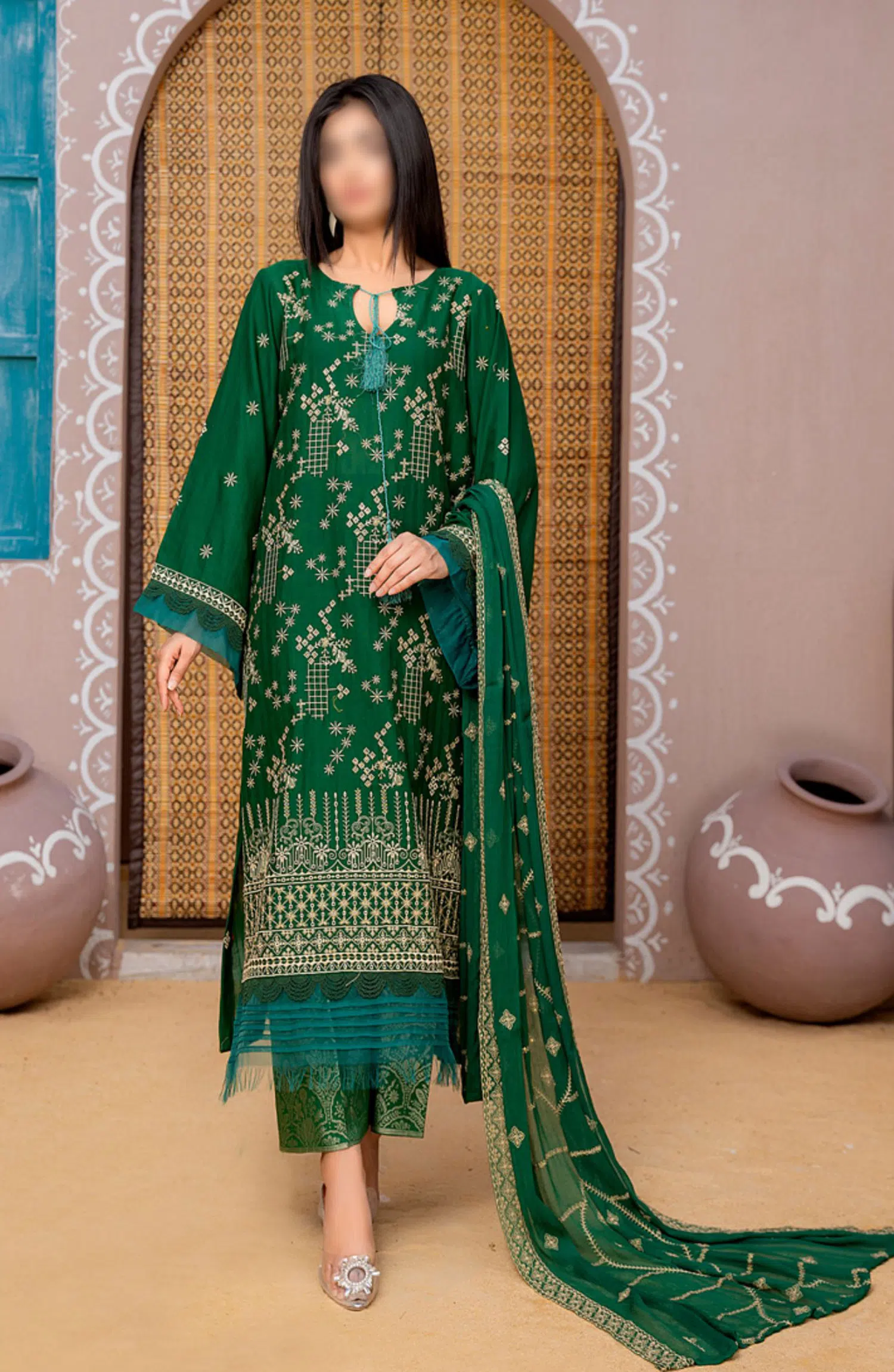 Signature Fancy Lawn Embroidered Collection Vol 02 2024 - Design 01