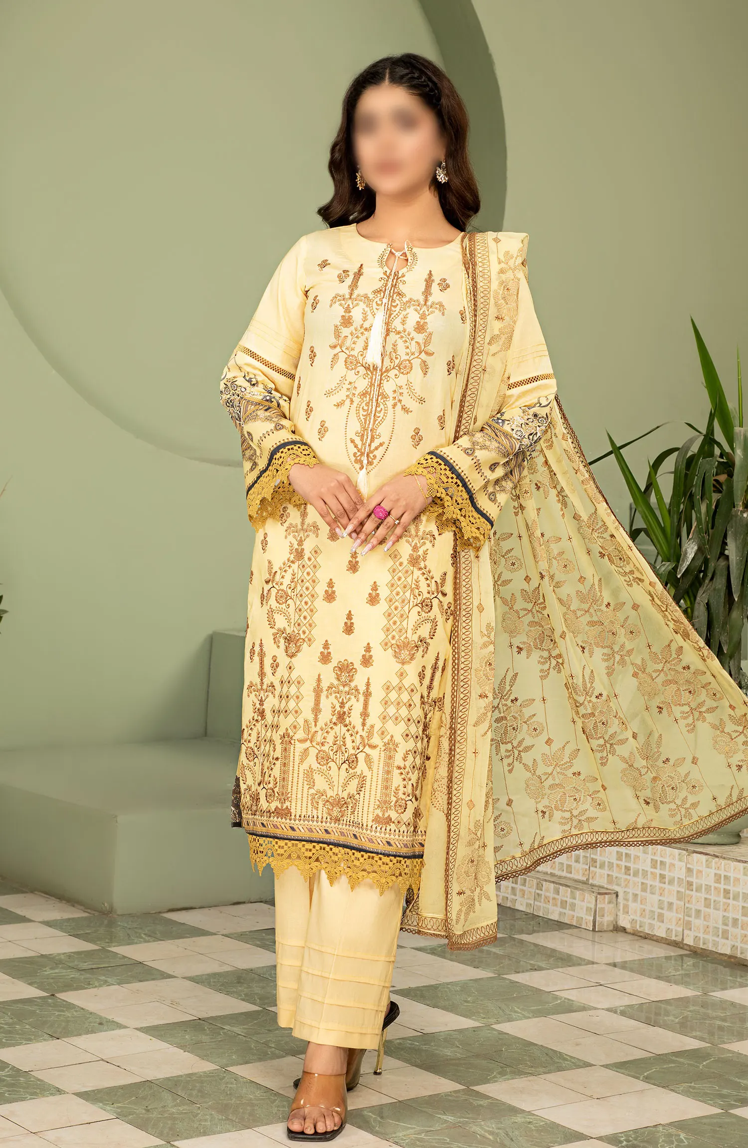 Smile Digital Print and Luxury Emb Lawn Collection - DESIGN-06