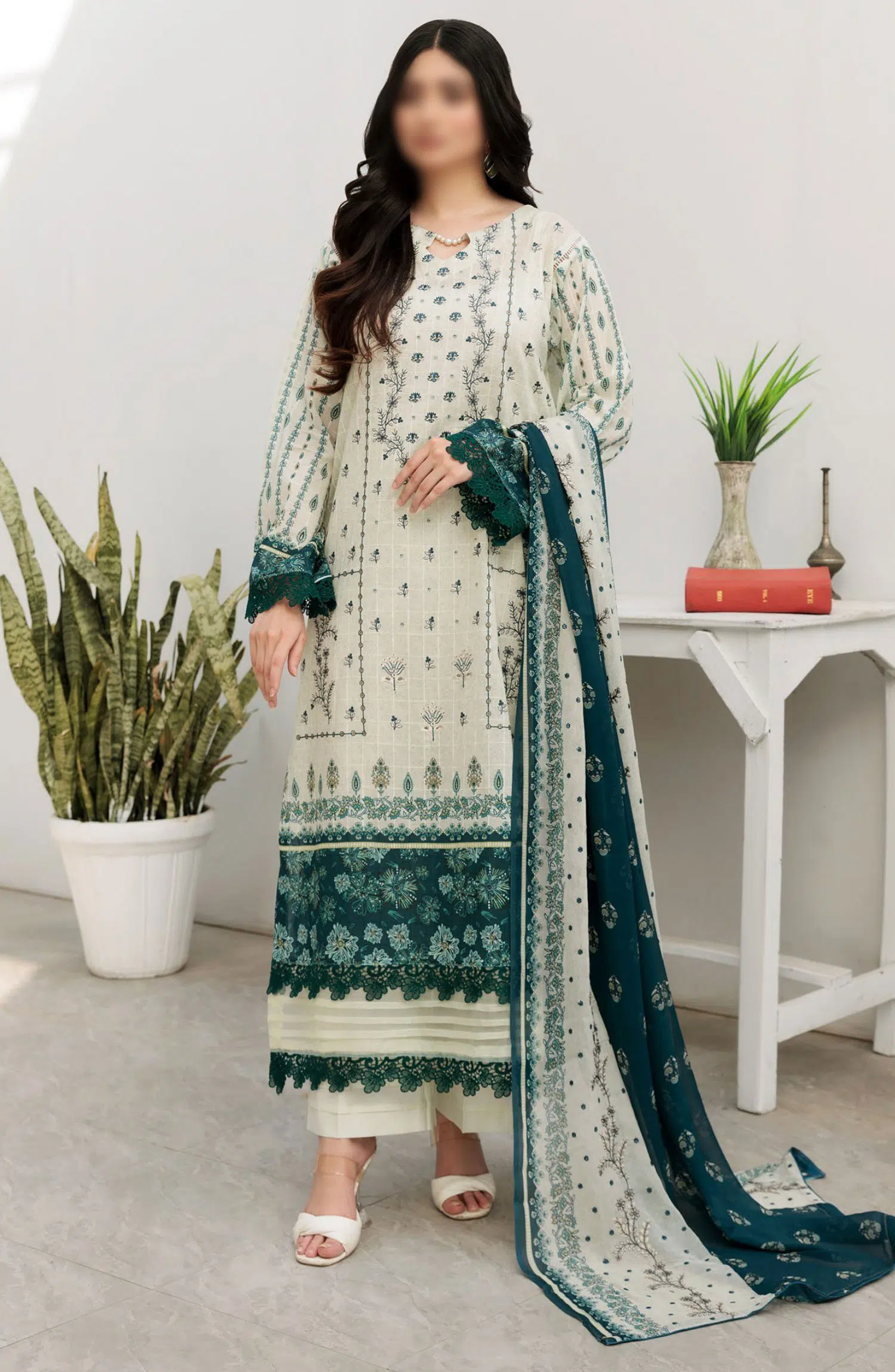 Noor E Hani Printed and Embroidered Lawn Collection Vol 43 - Design 07