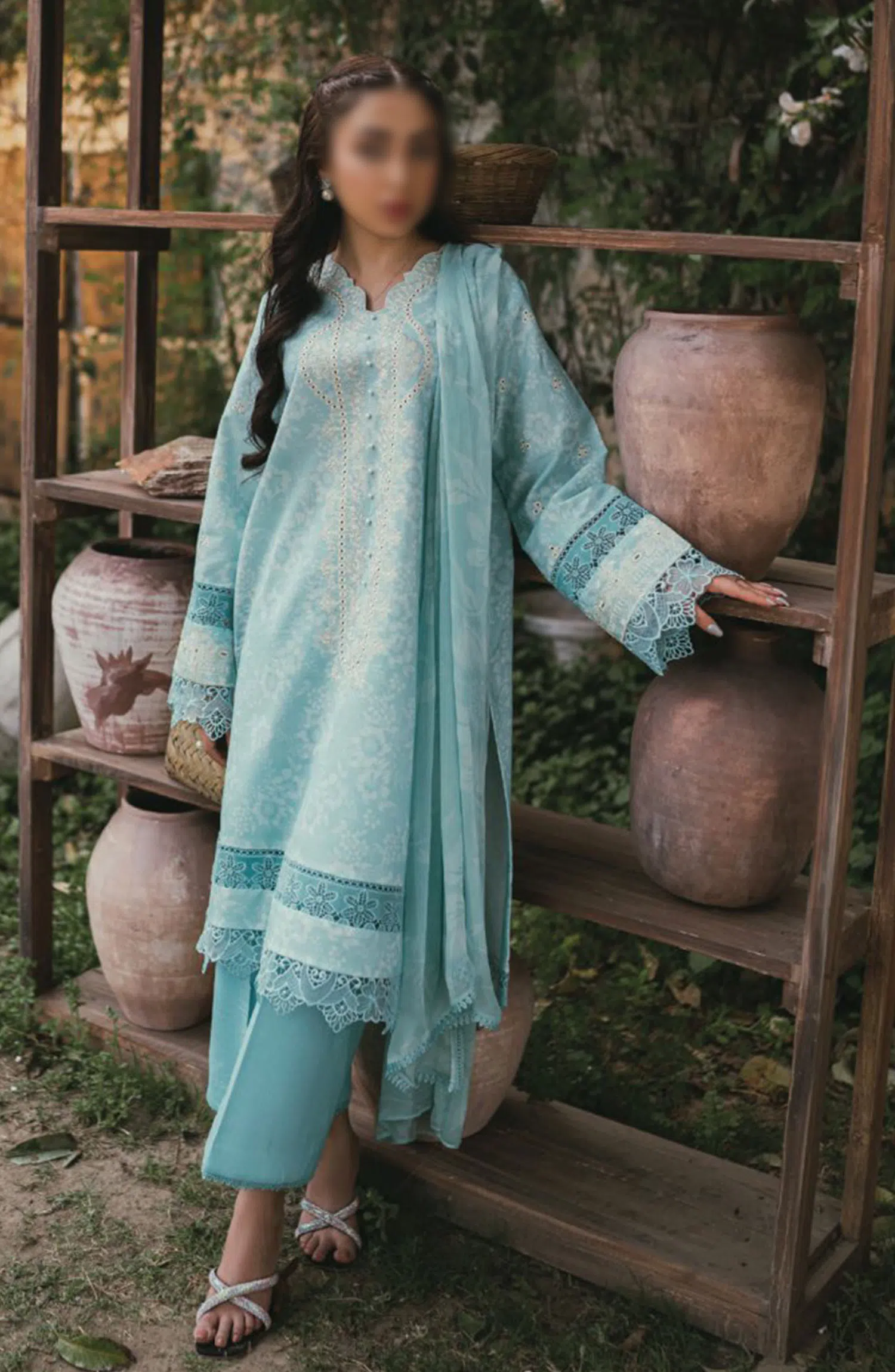 Gardenia Vol 02 Embroidered Print Lawn Collection By Humdum - Design 07
