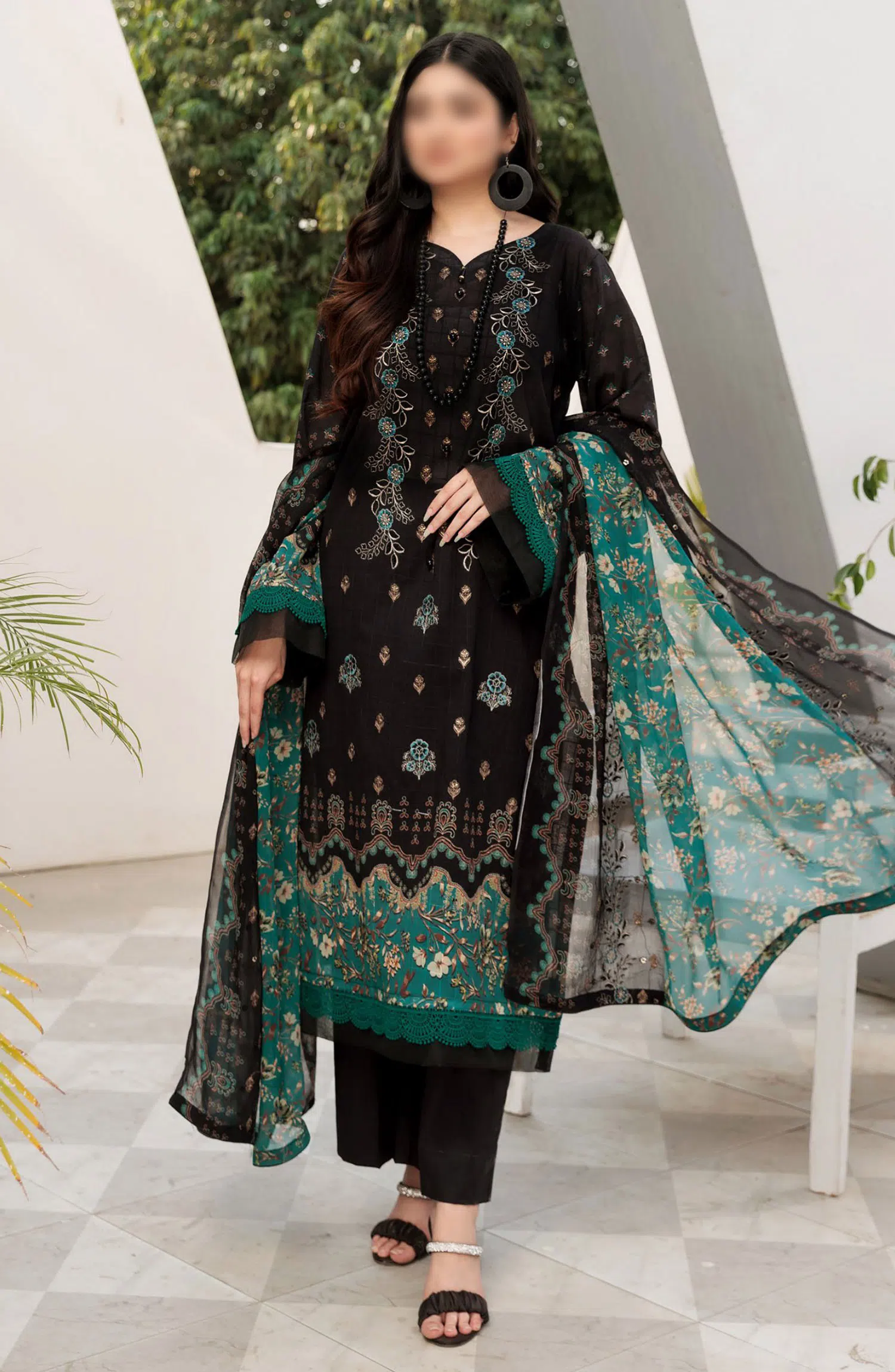 Noor E Hani Printed and Embroidered Lawn Collection Vol 43 - Design 08