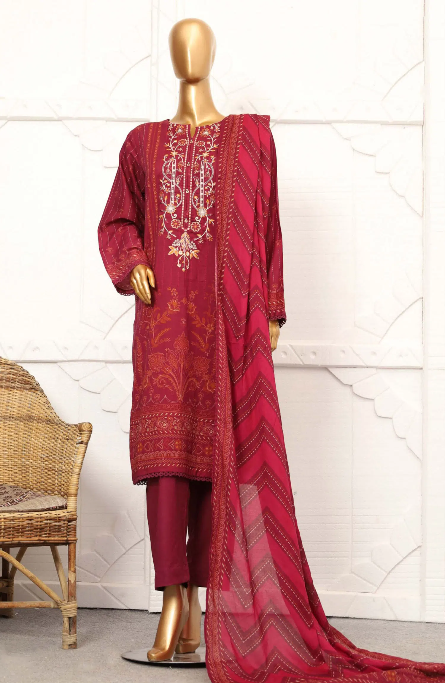 Sadabahar Embroidered Lawn Stitched Collection Vol 01 - Design 08