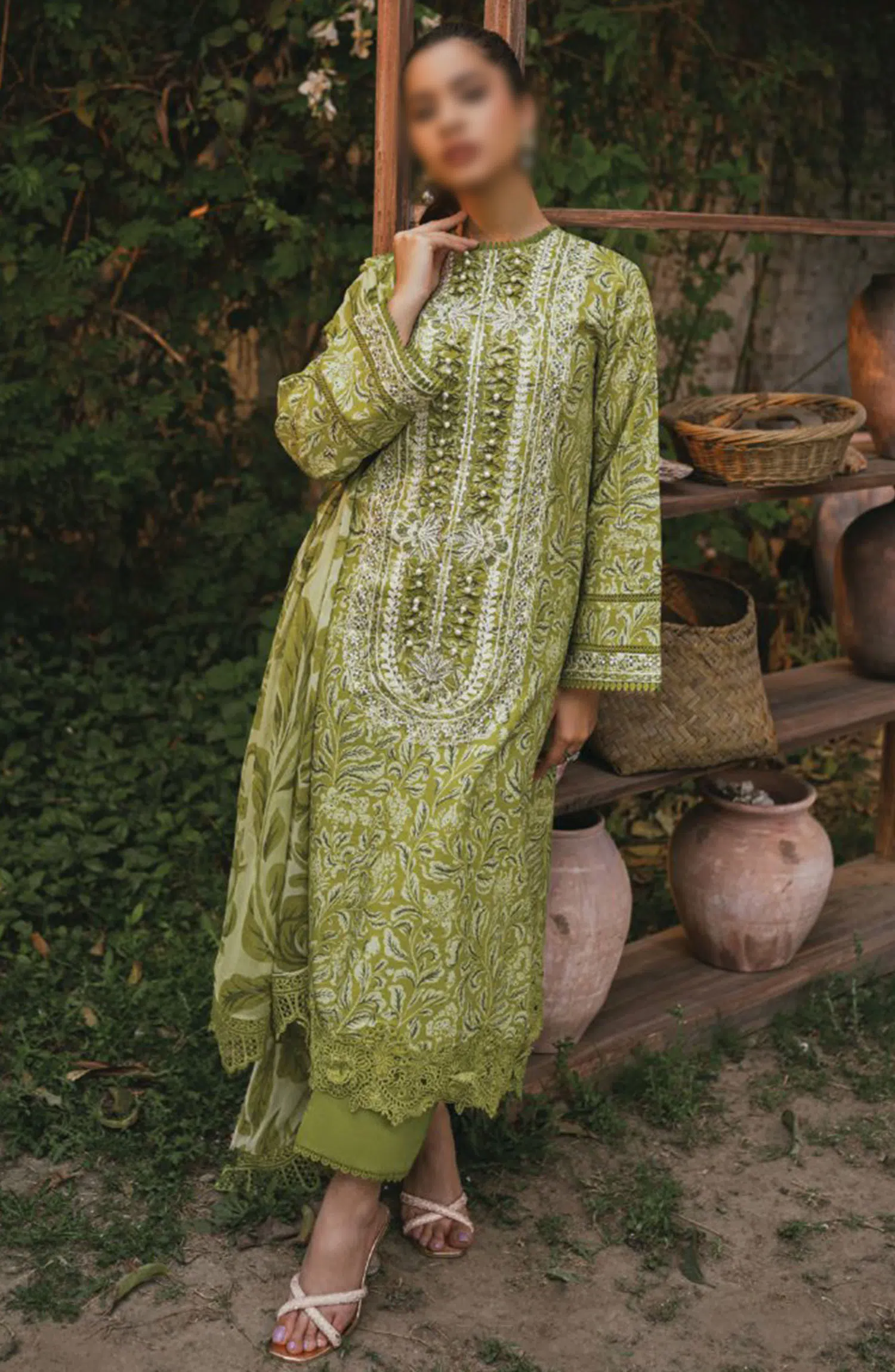 Gardenia Vol 02 Embroidered Print Lawn Collection By Humdum - Design 09