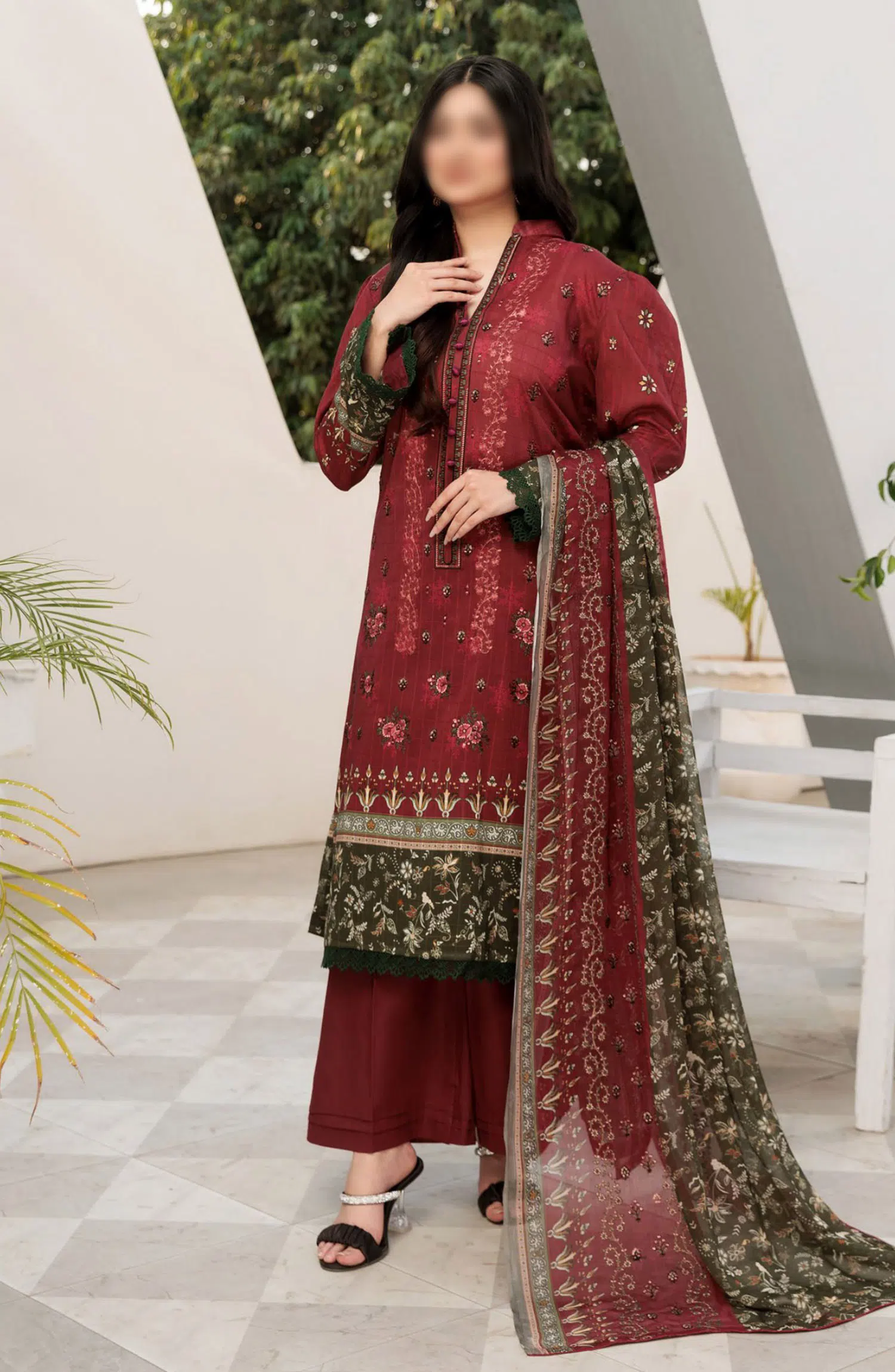 Noor E Hani Printed and Embroidered Lawn Collection Vol 43 - Design 10