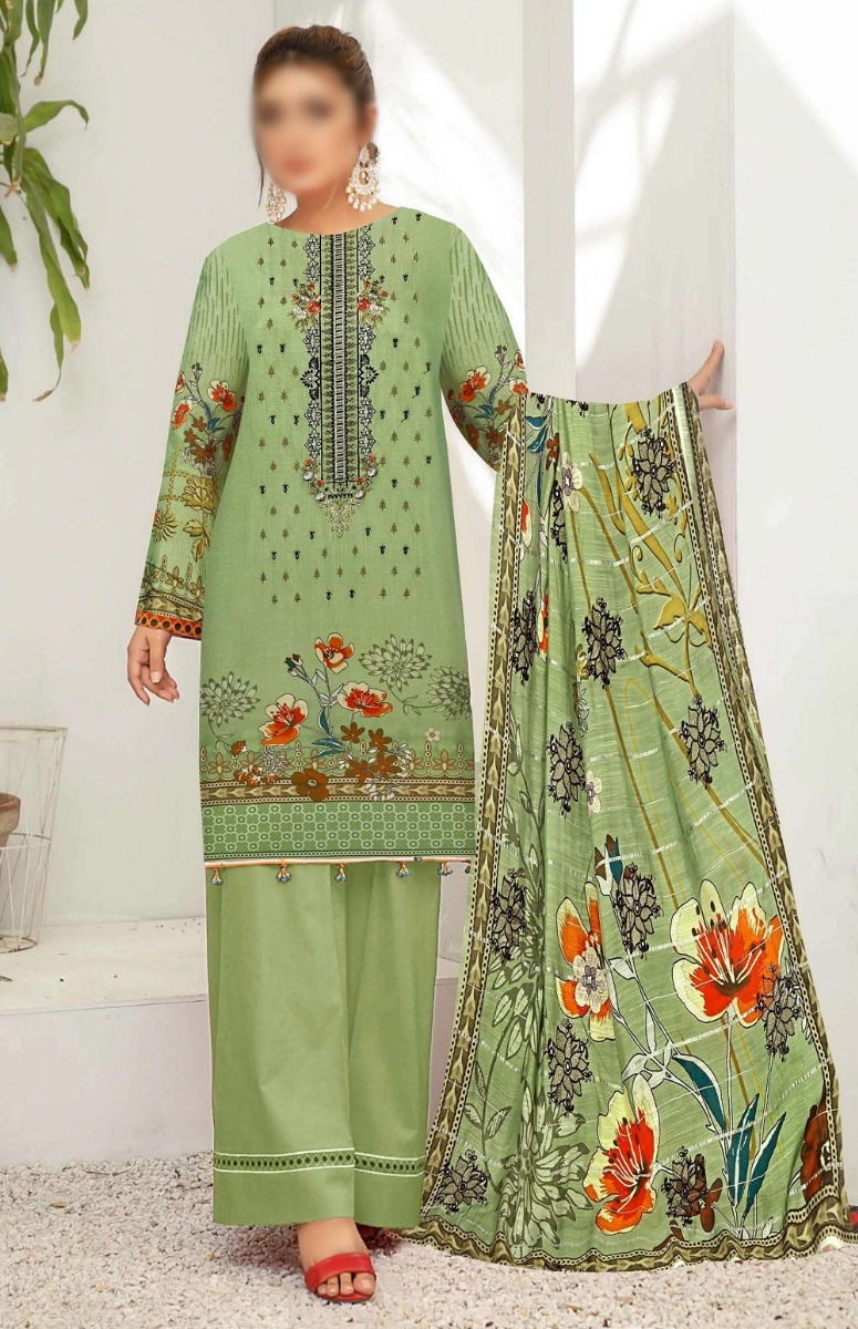 Mahay Uraan Digital Printed Embroidered Collection - Design 03